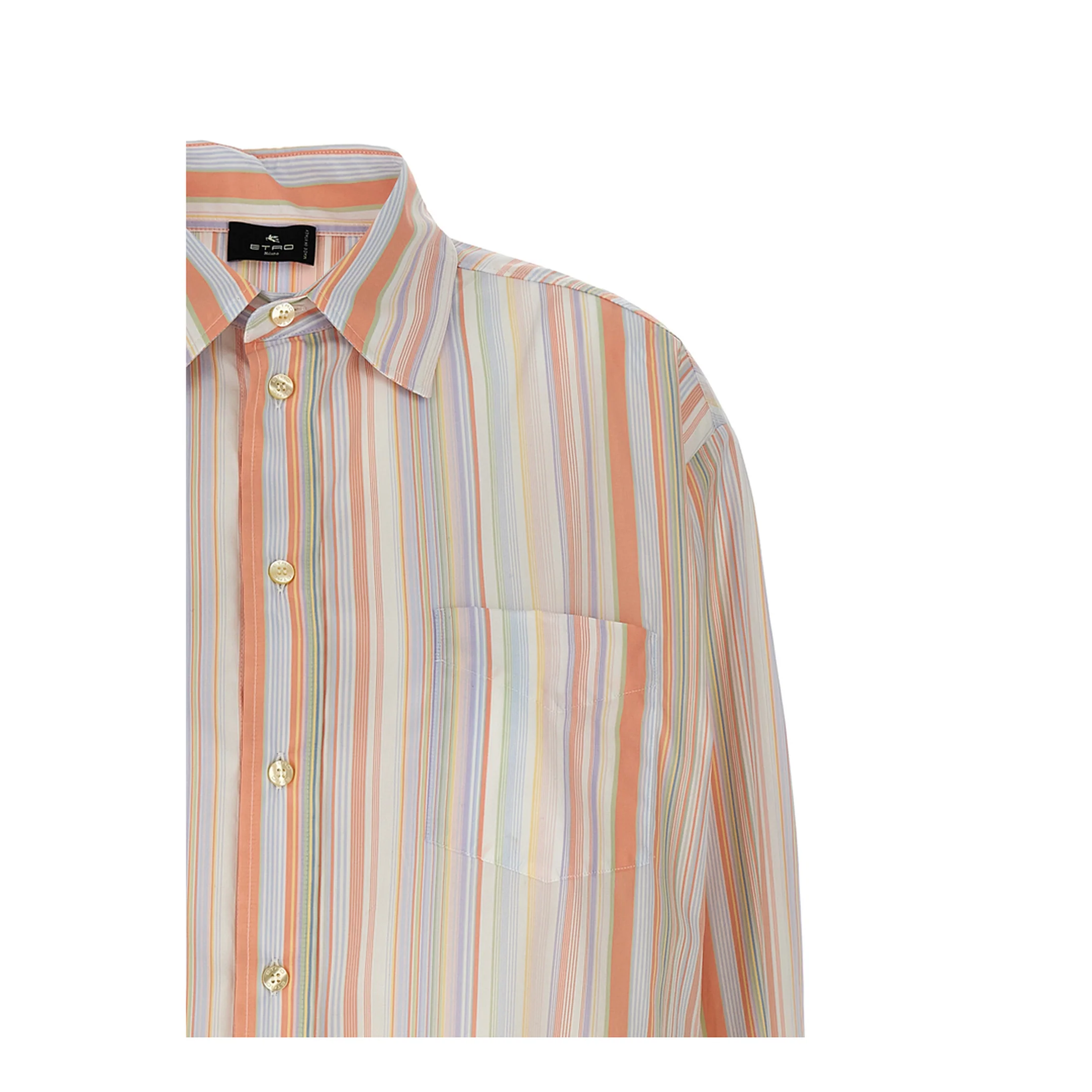 Cotton Silk Striped Shirt - Image 3