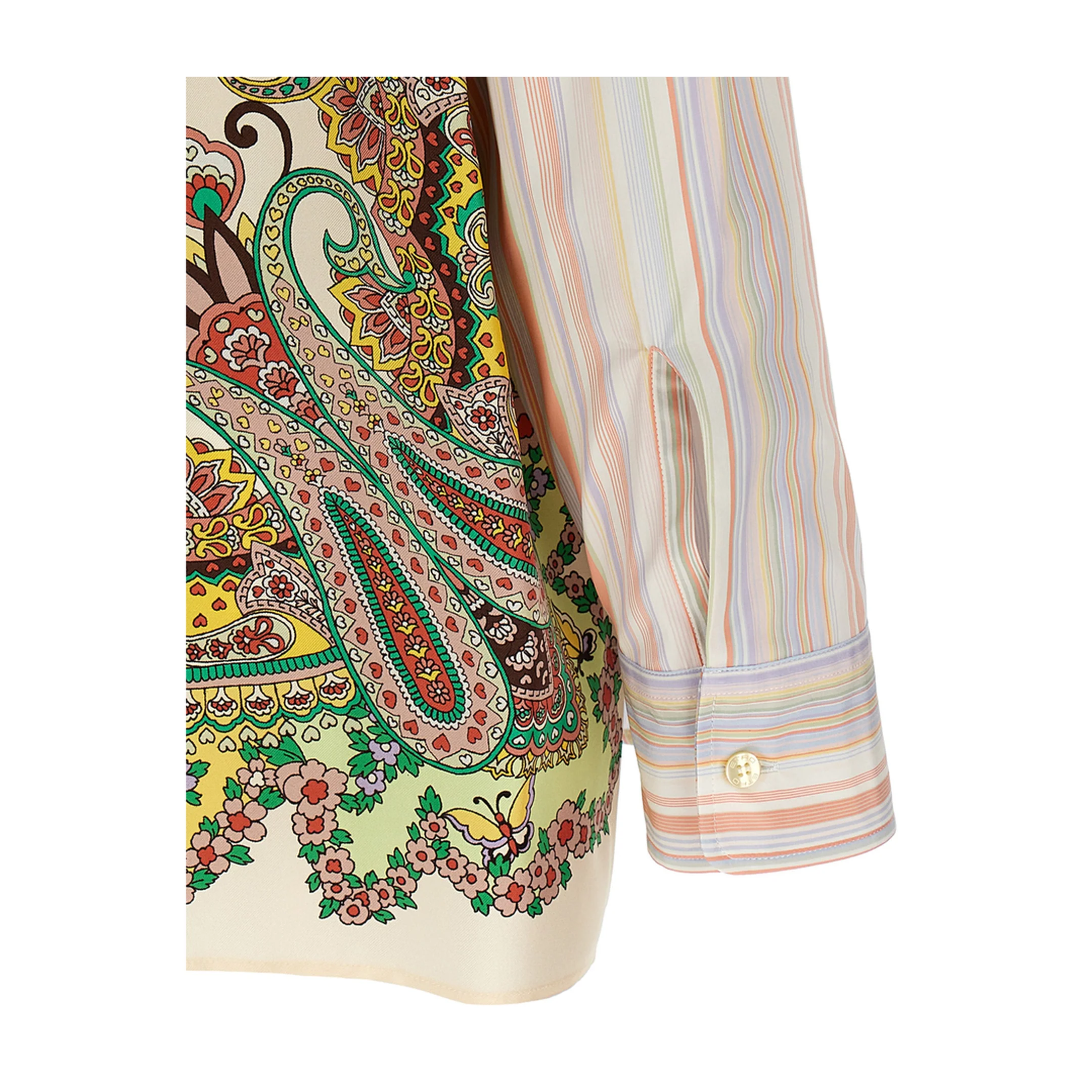 Cotton Silk Striped Shirt - Image 4