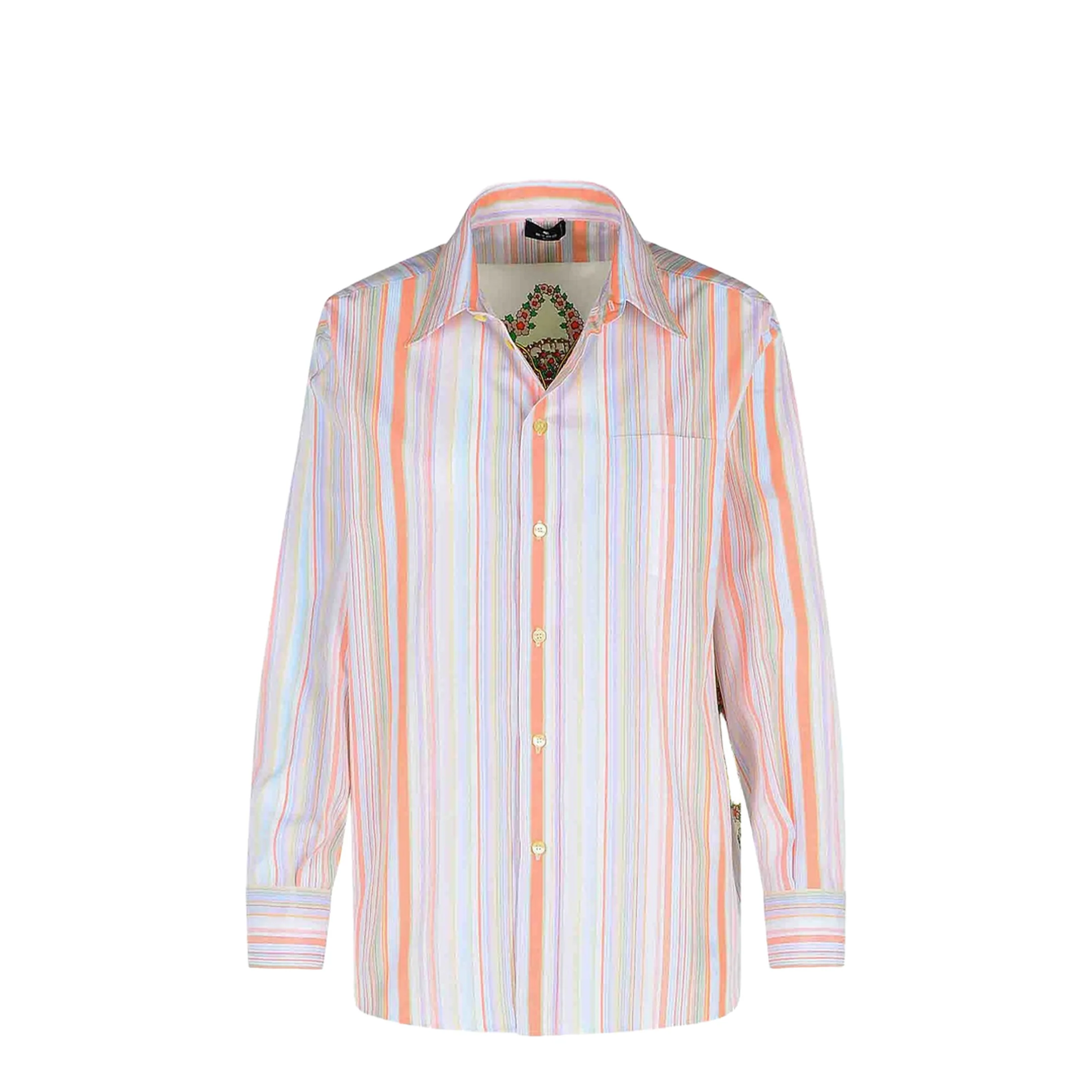 Cotton Silk Striped Shirt - Image 5