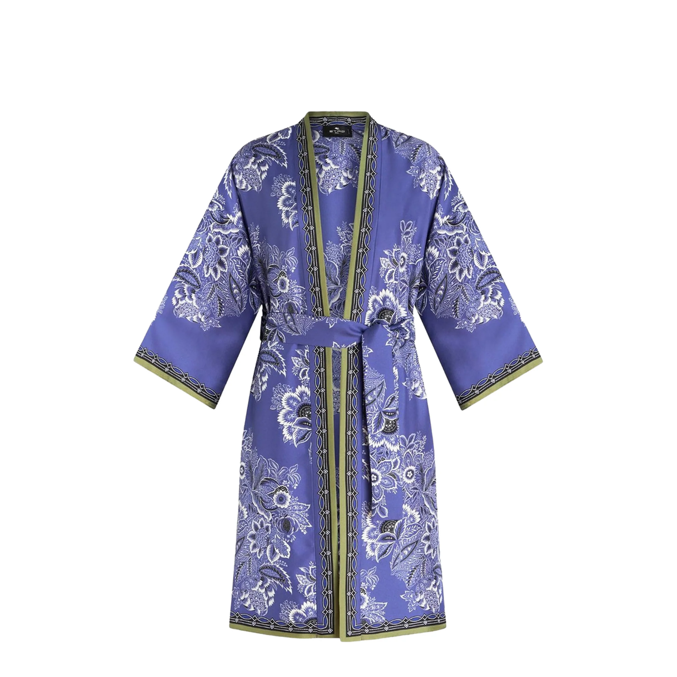 Long Silk Kesa Dark Blue - Image 2