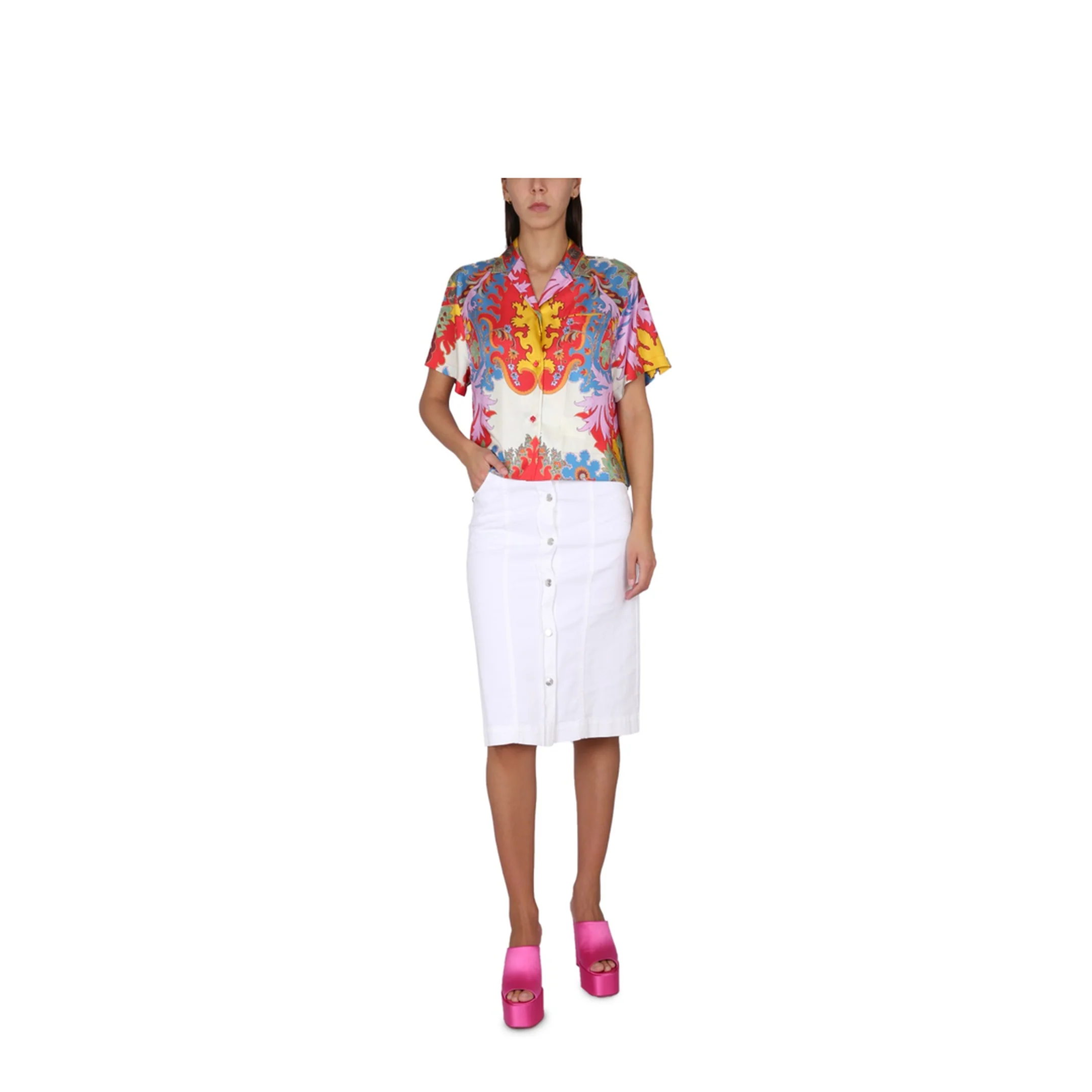 Silk Shirt Red - Image 2