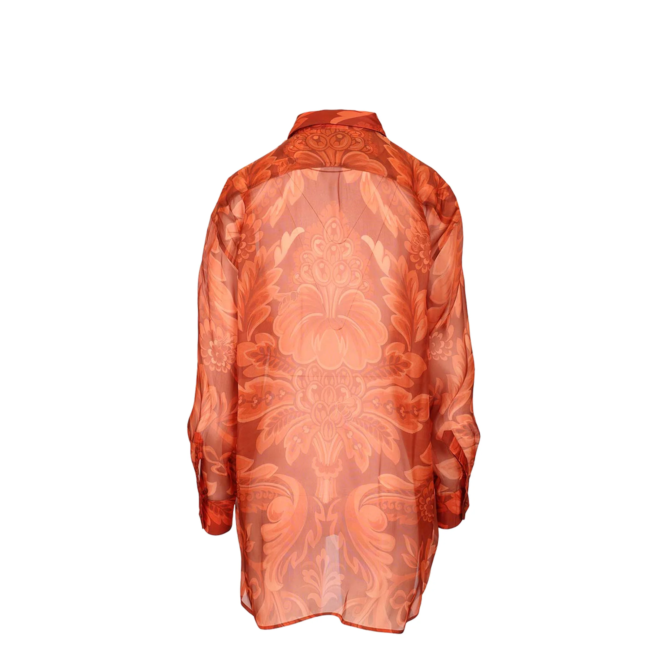Silk Shirt Orange - Image 2