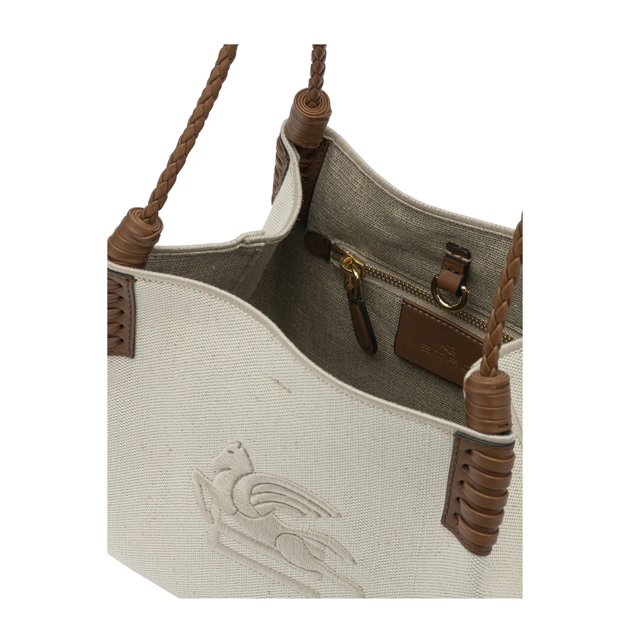 Small Libra Shoulder Bag in White - Image 5
