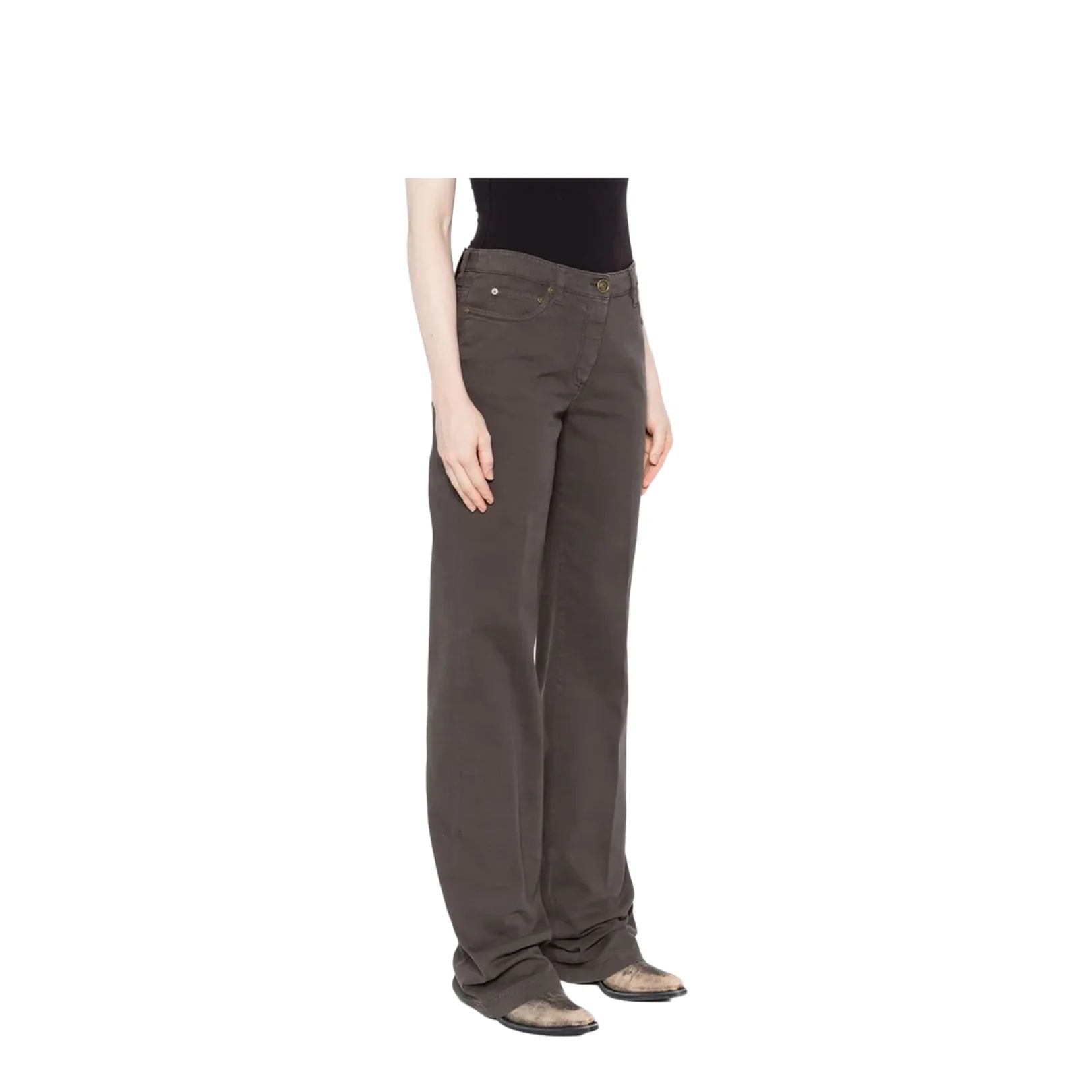 Straight Leg Denim Trousers - Image 5