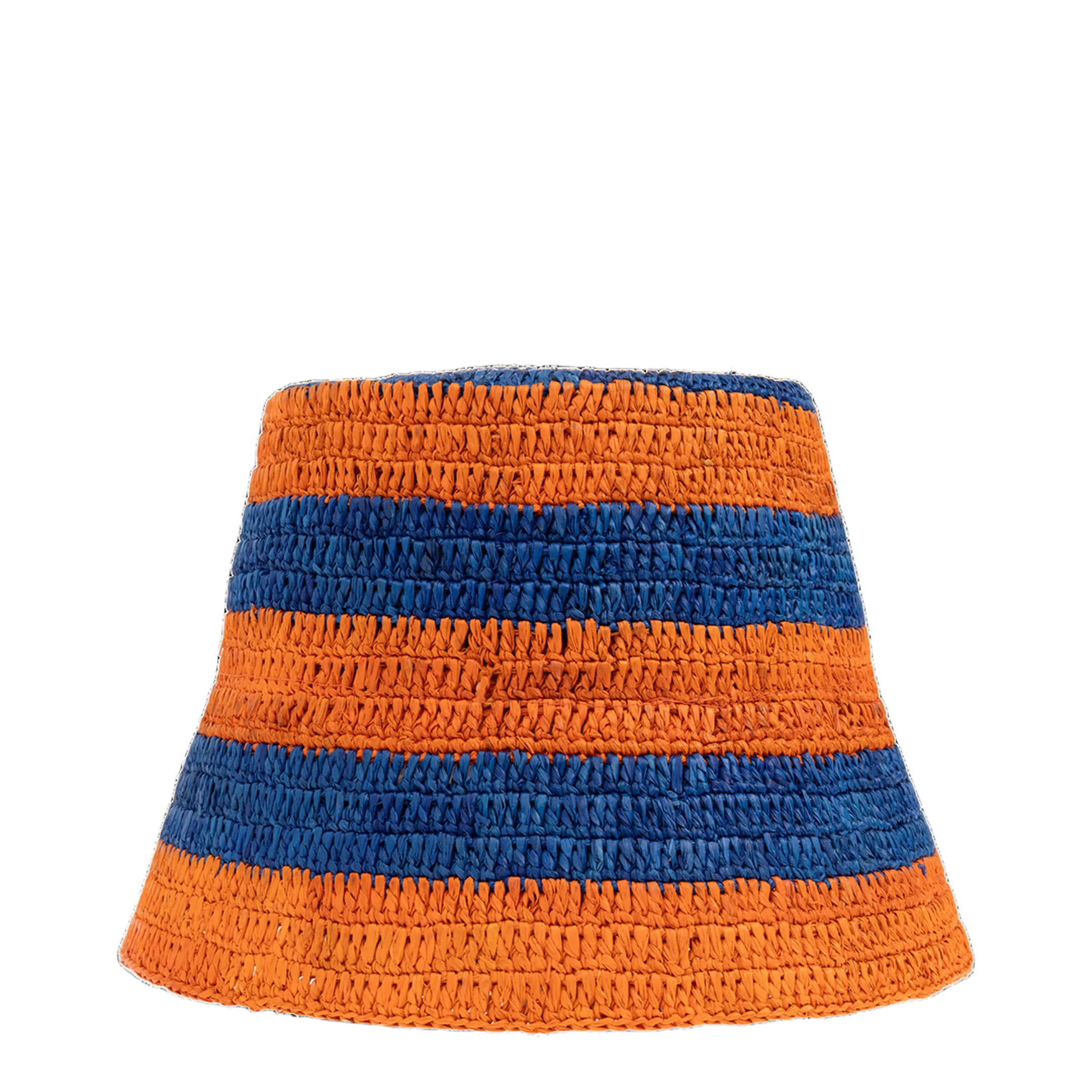Straw Hat - Orange/Blue - Image 3