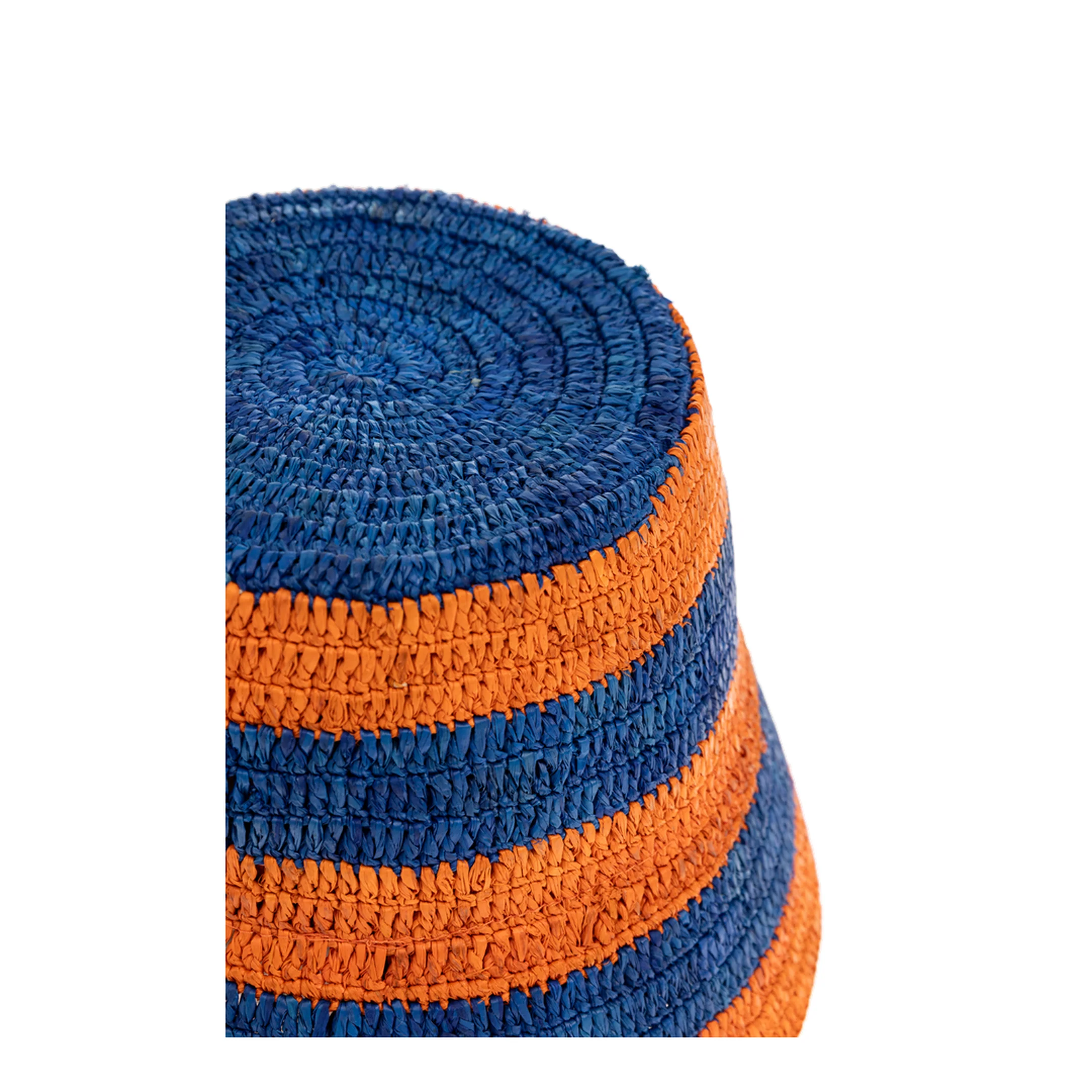 Straw Hat - Orange/Blue - Image 4