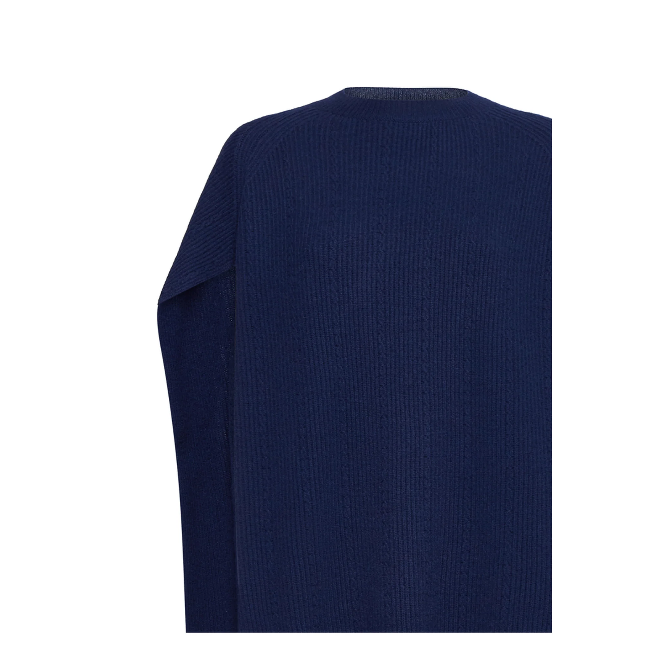 Women's Wool Sweaters Blue - Image 3