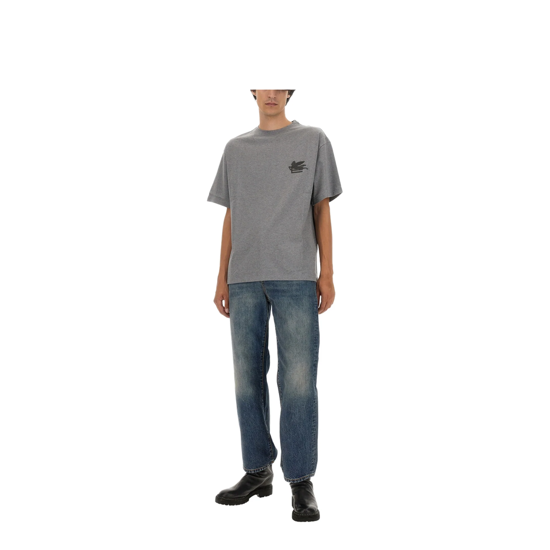 T-shirt With Pegasus Embroidery - Image 2