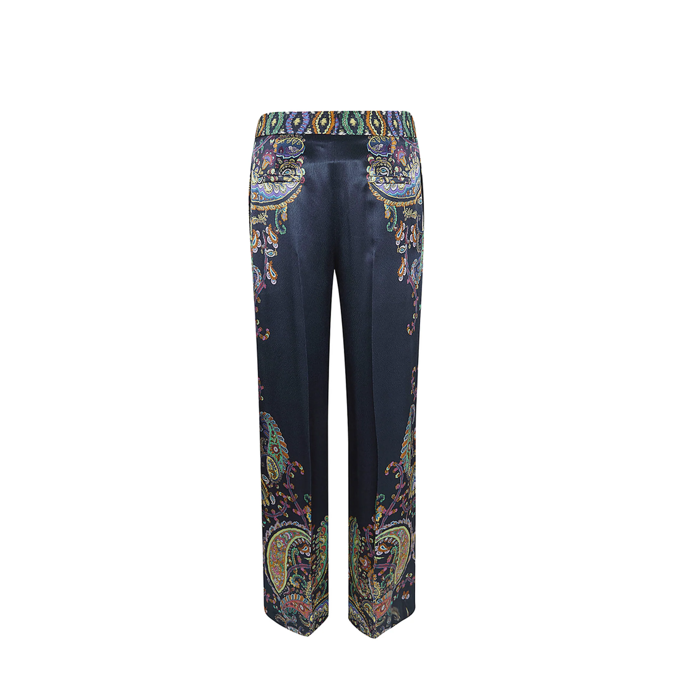 Envers Satin Fabric Wide-Leg Trousers - Multicolor - Image 2