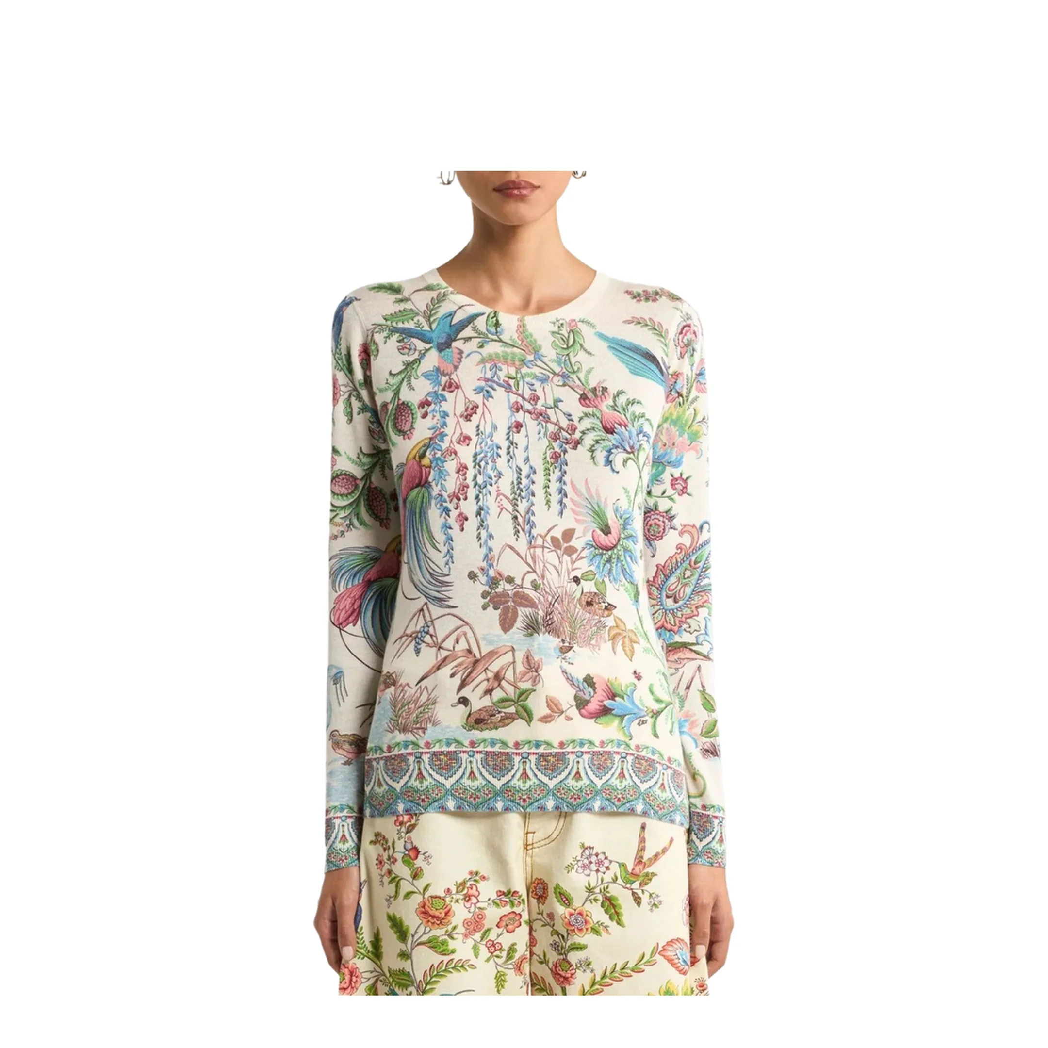 Women's Silk Cashmere Sweater - Image 2