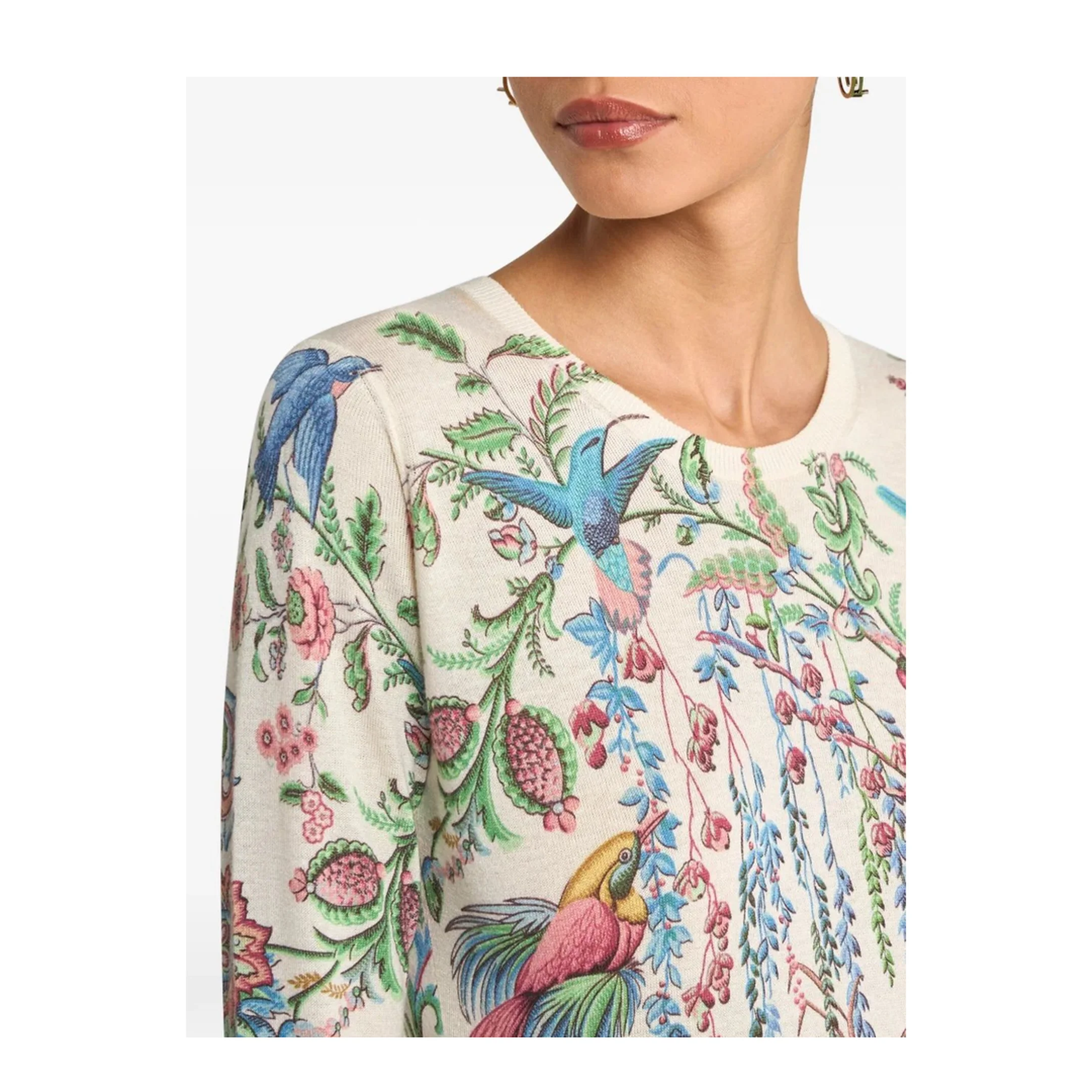 Women's Silk Cashmere Sweater - Image 4