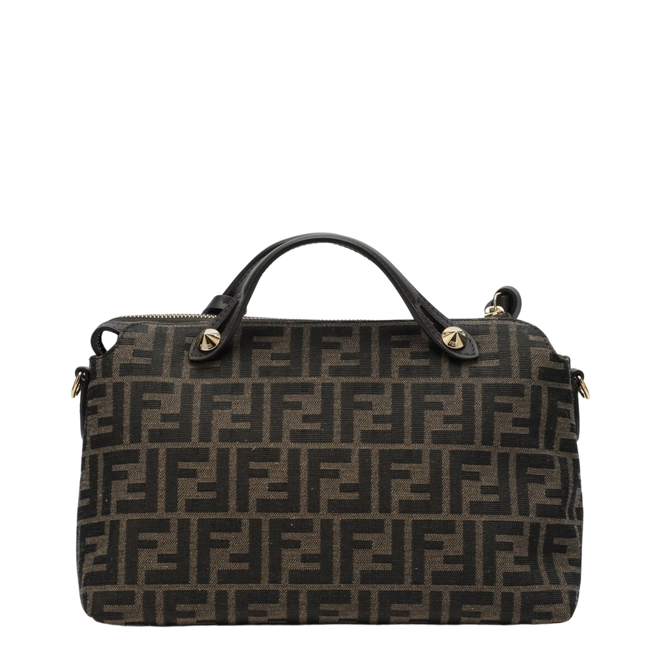 By The Way Medium Jacquard Shoulder Bags - Brown - Image 2