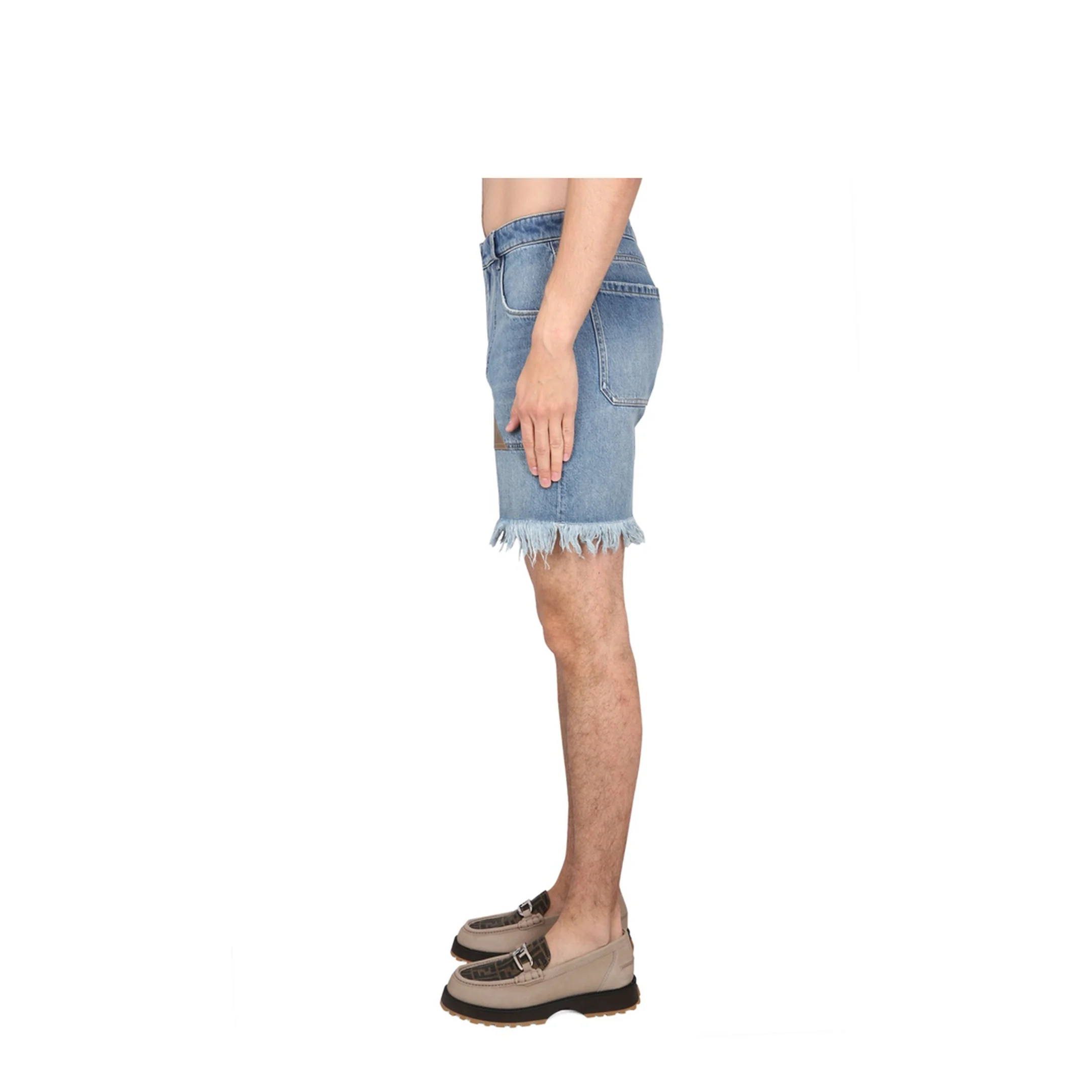 Denim Bermuda Shorts - Image 3