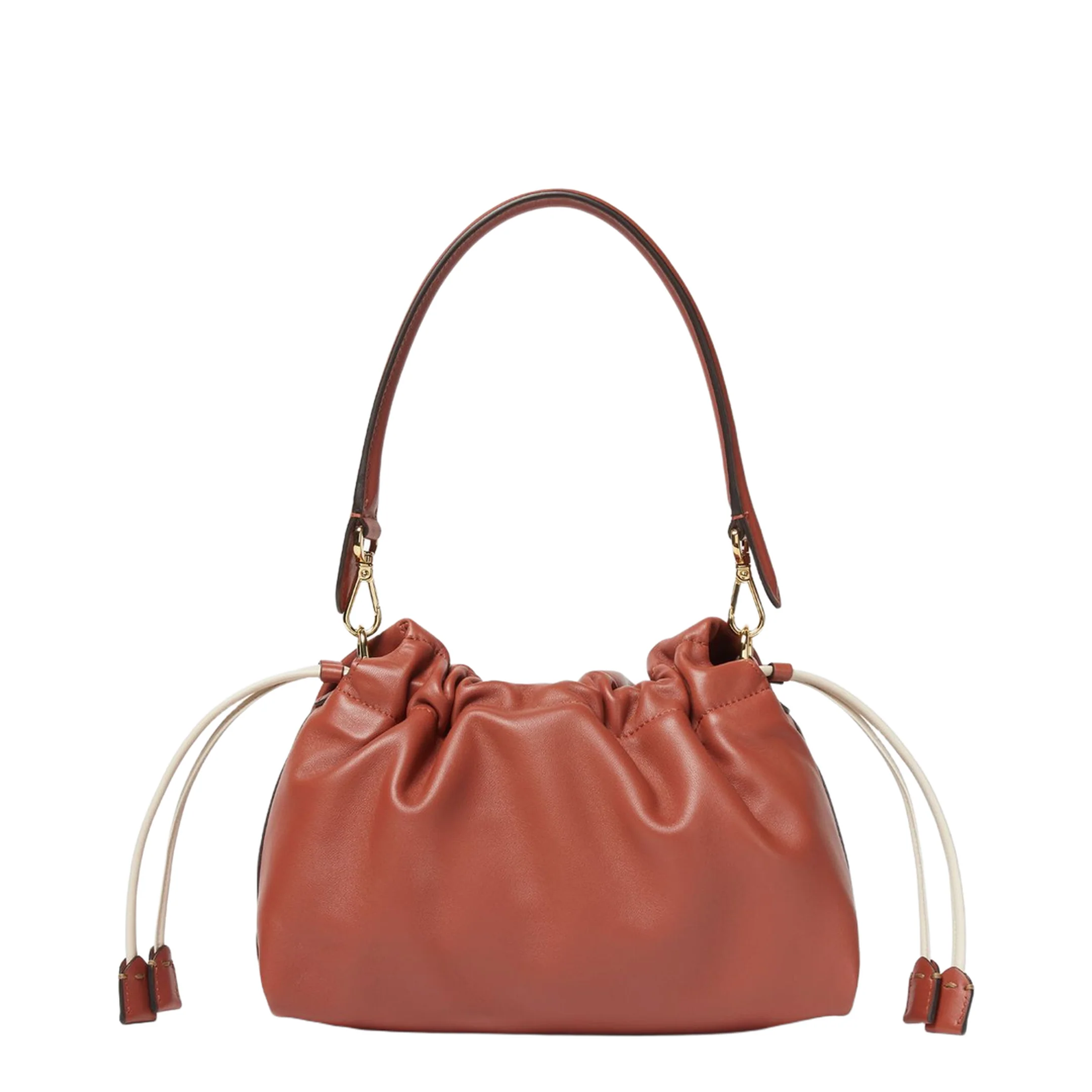 Mamma Baguette Medium Leather Shoulder Bag - Brown - Image 3
