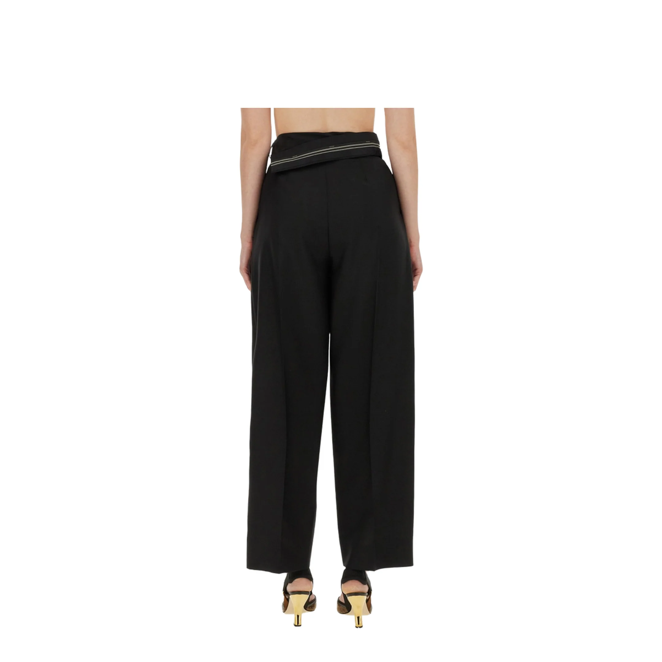 Pants with Asymmetrical Waist - Image 3