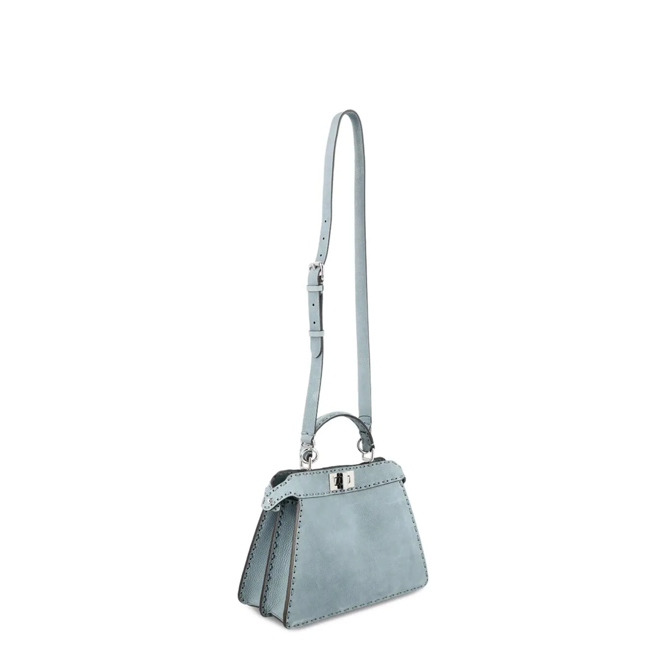 Peekaboo ISeeU Small Cuoio Romano Leather Light Blue - Image 3