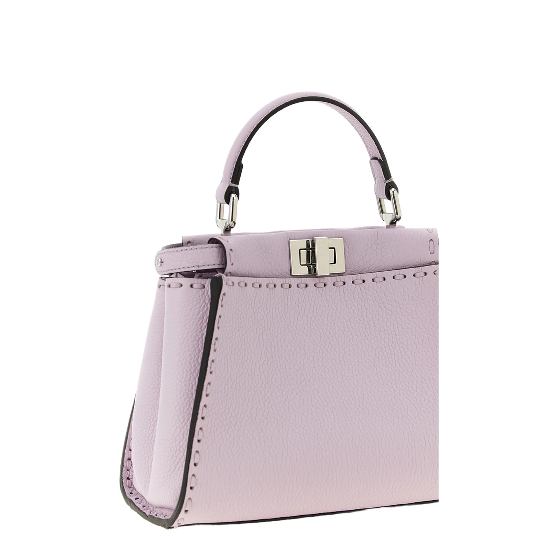 Peekaboo Mini Leather Crossbody Bag - Purple - Image 2