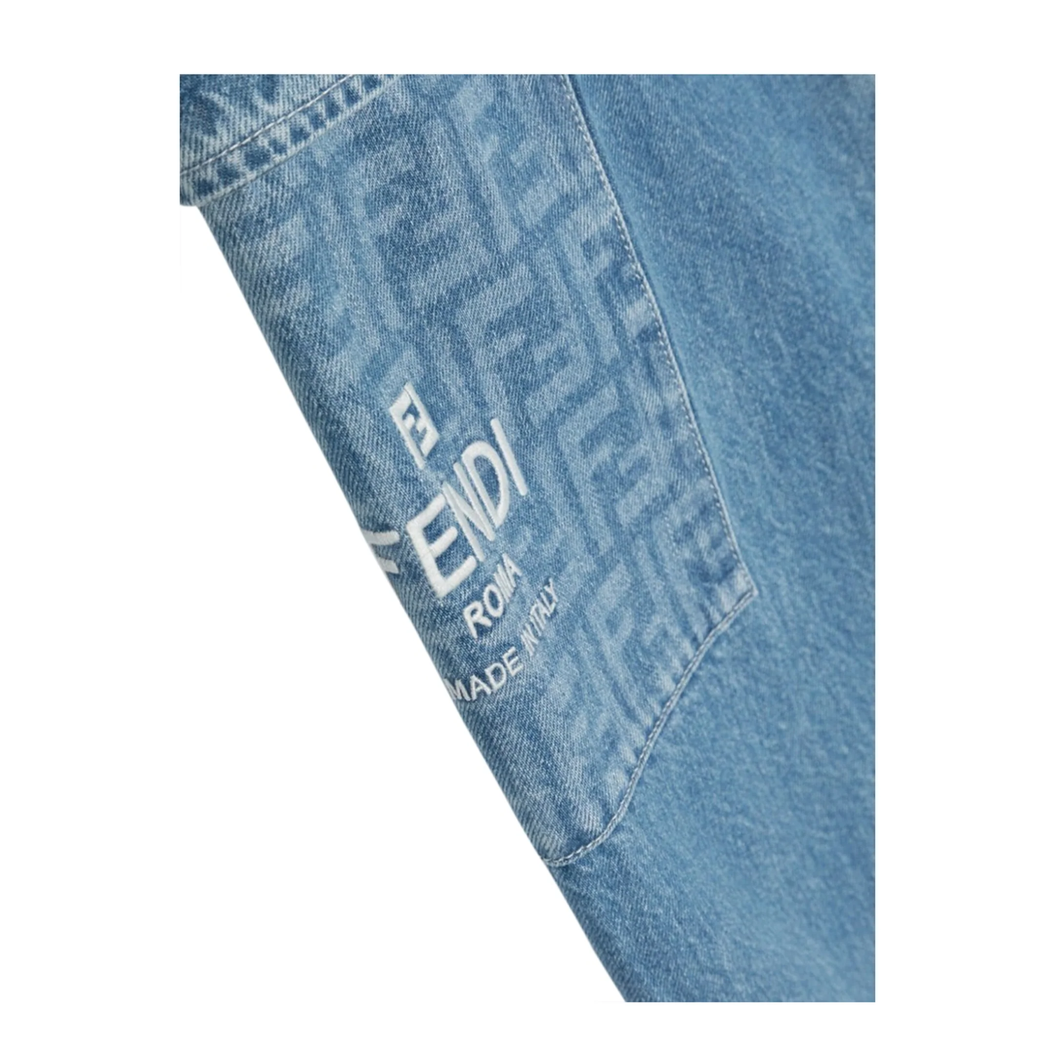 Washed Denim Pants - Image 3
