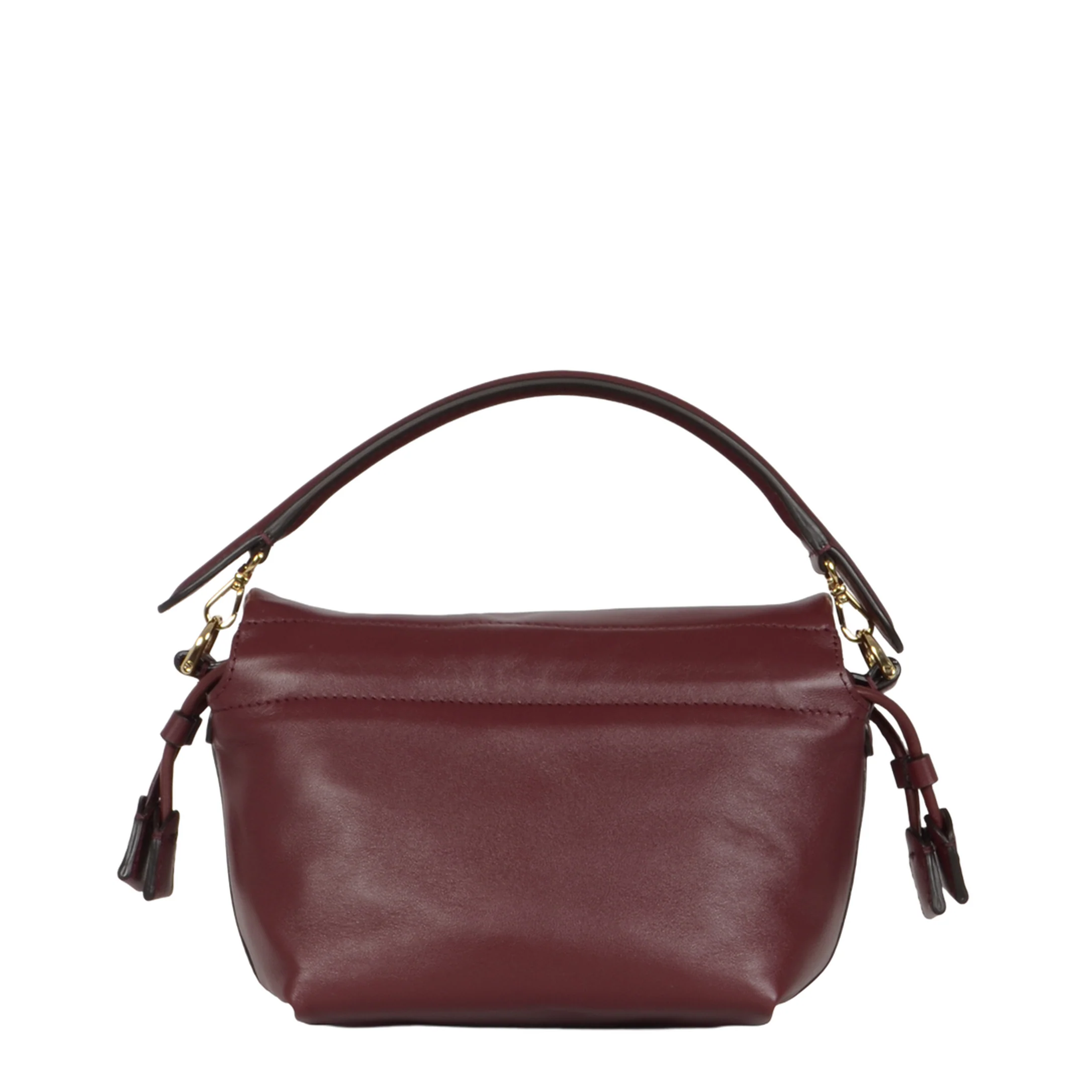 Women's Handbag Leather Red - Image 4