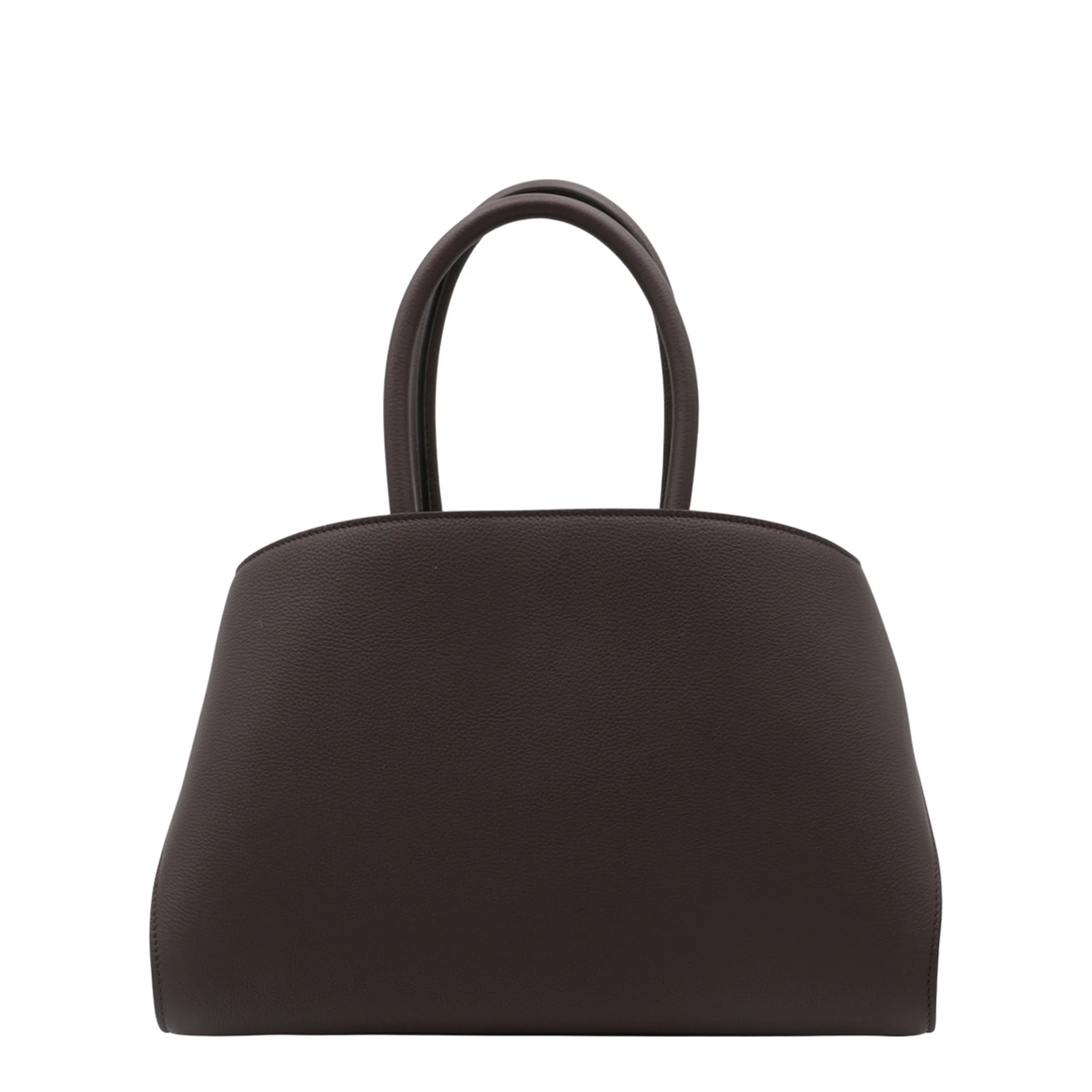 Hug Leather Handbag - Dark Brown - Image 2