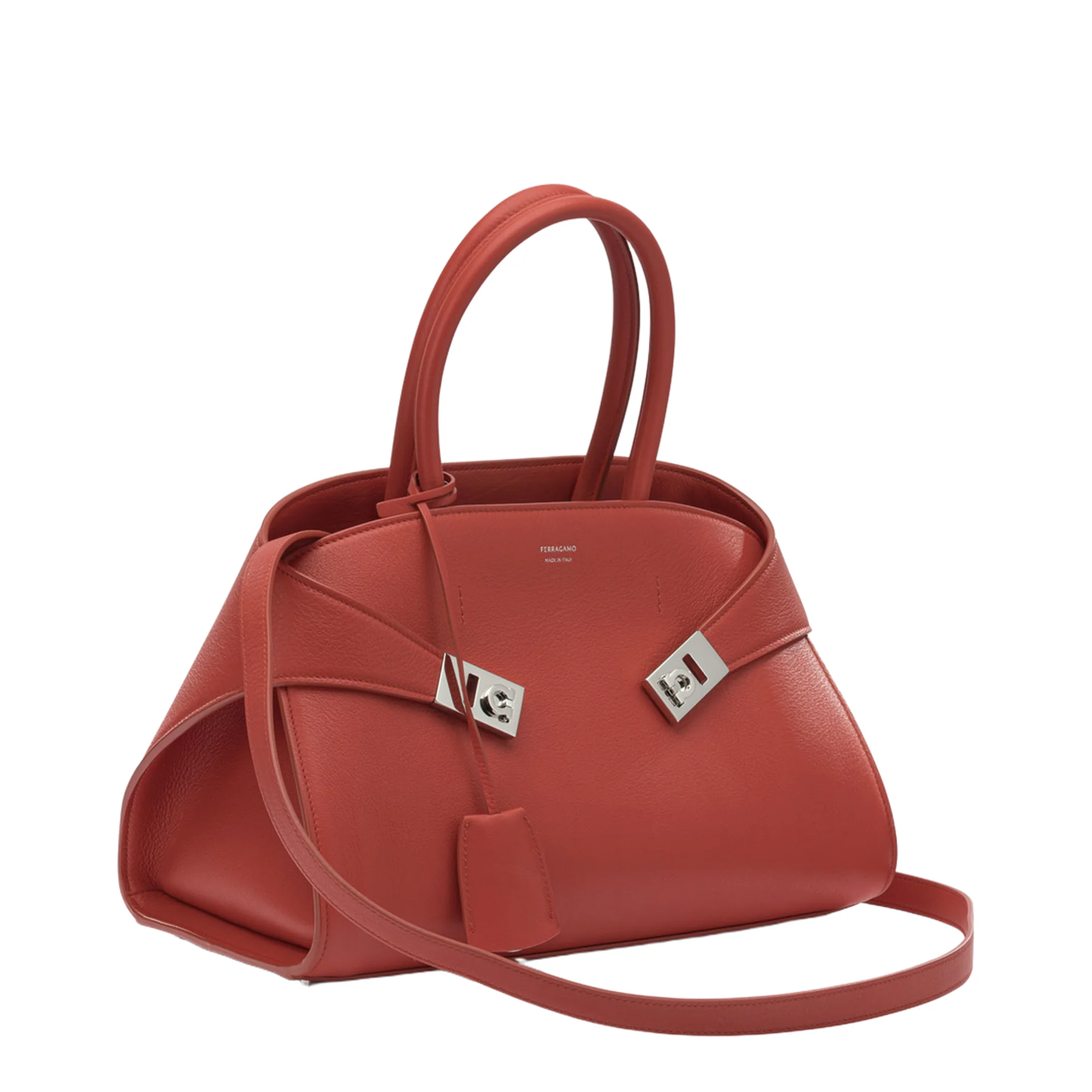 Hug Medium Handbags - Flame Red - Image 2