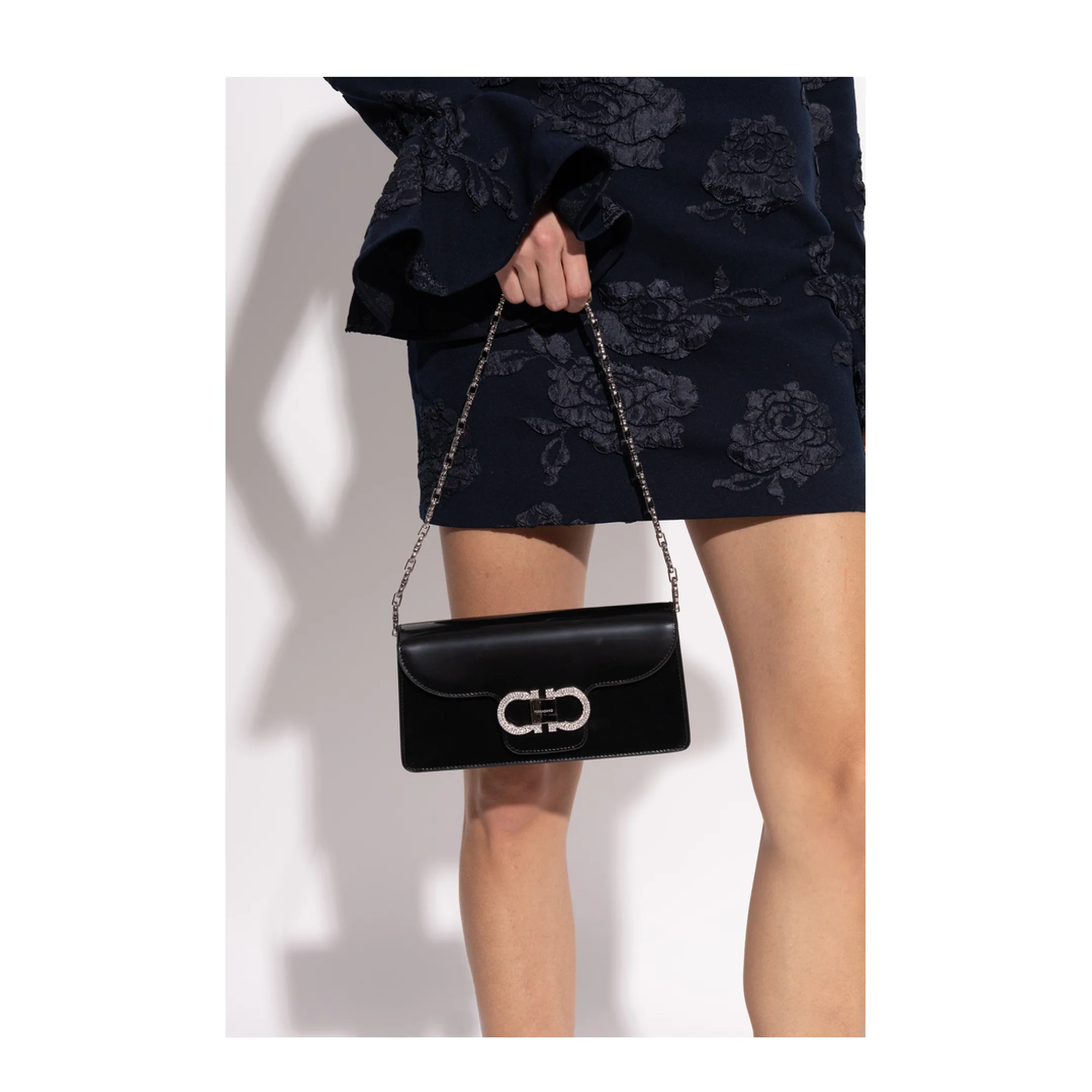 Double Gancini Mini Shoulder Bag - Image 2