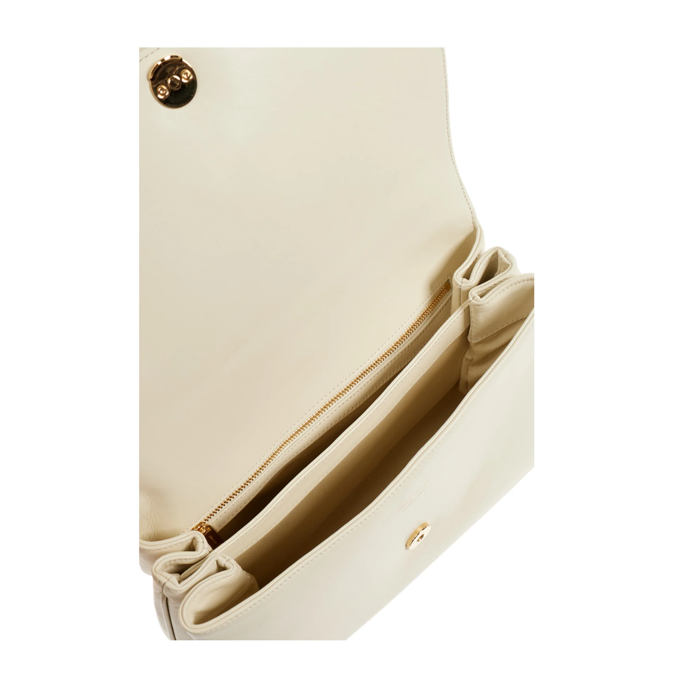Front Flap Shoulder Bag - Mascarpone - Image 5