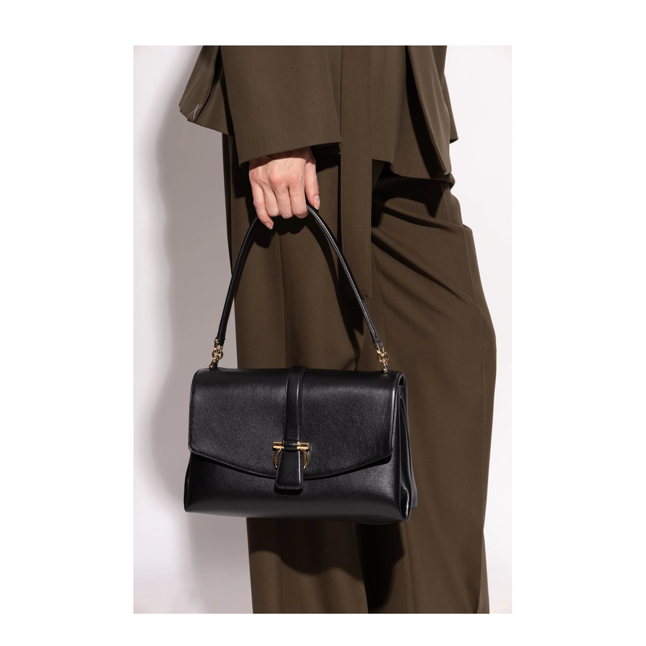 Medium Leather Top Handle Bag - Image 2