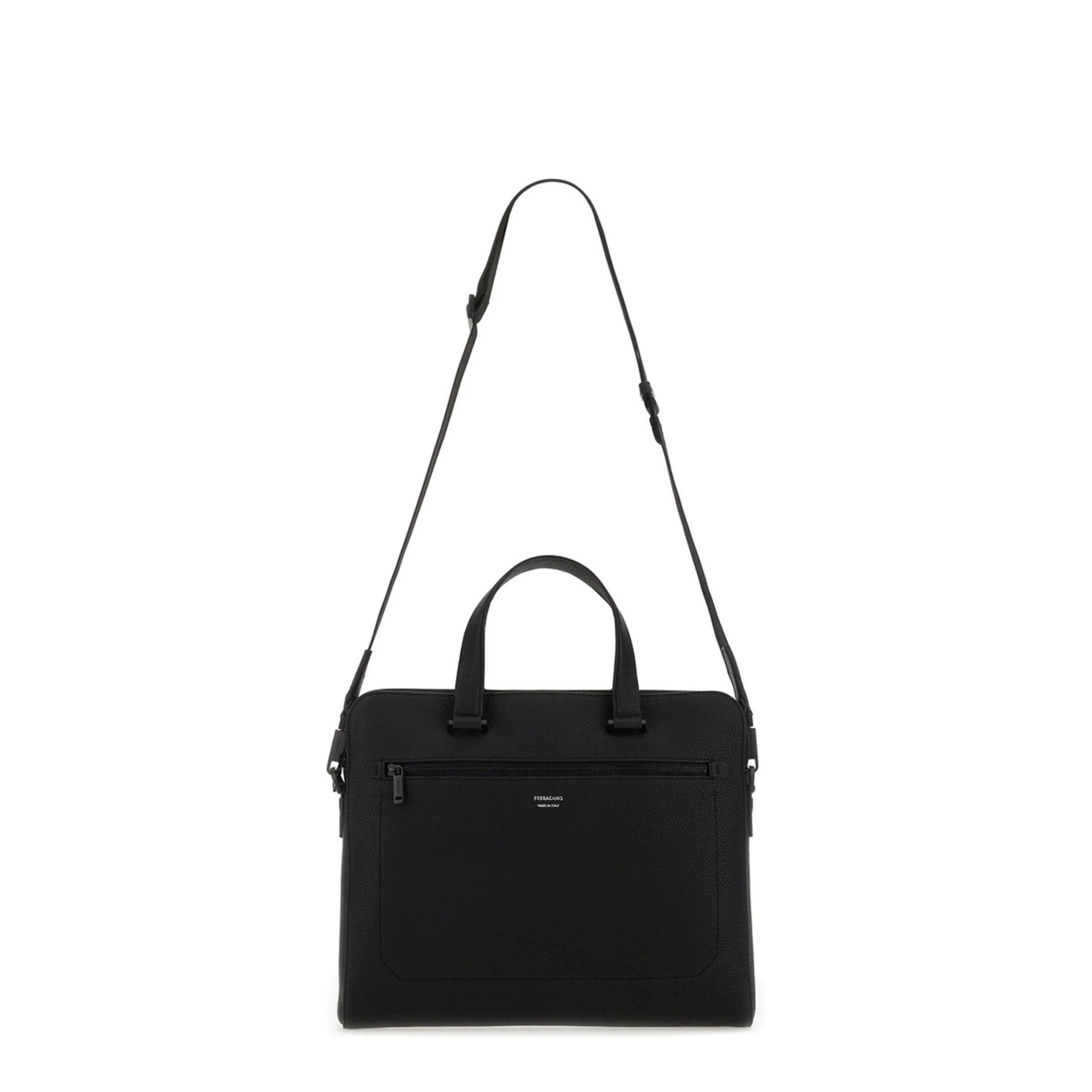 Business Bag Leather Black - Image 2