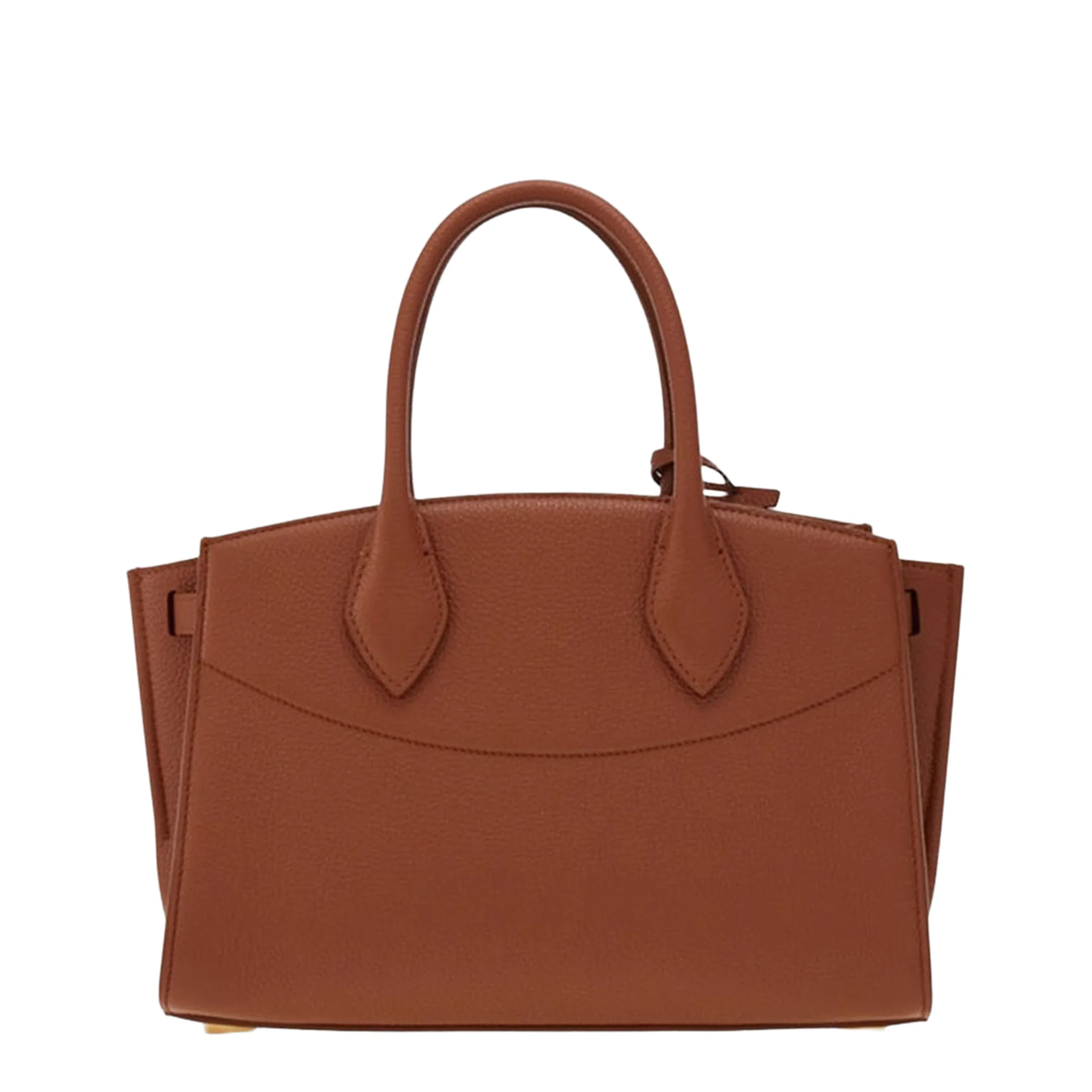 Soft Studio Medium Leather Shoulder Bag - Brown - Image 3
