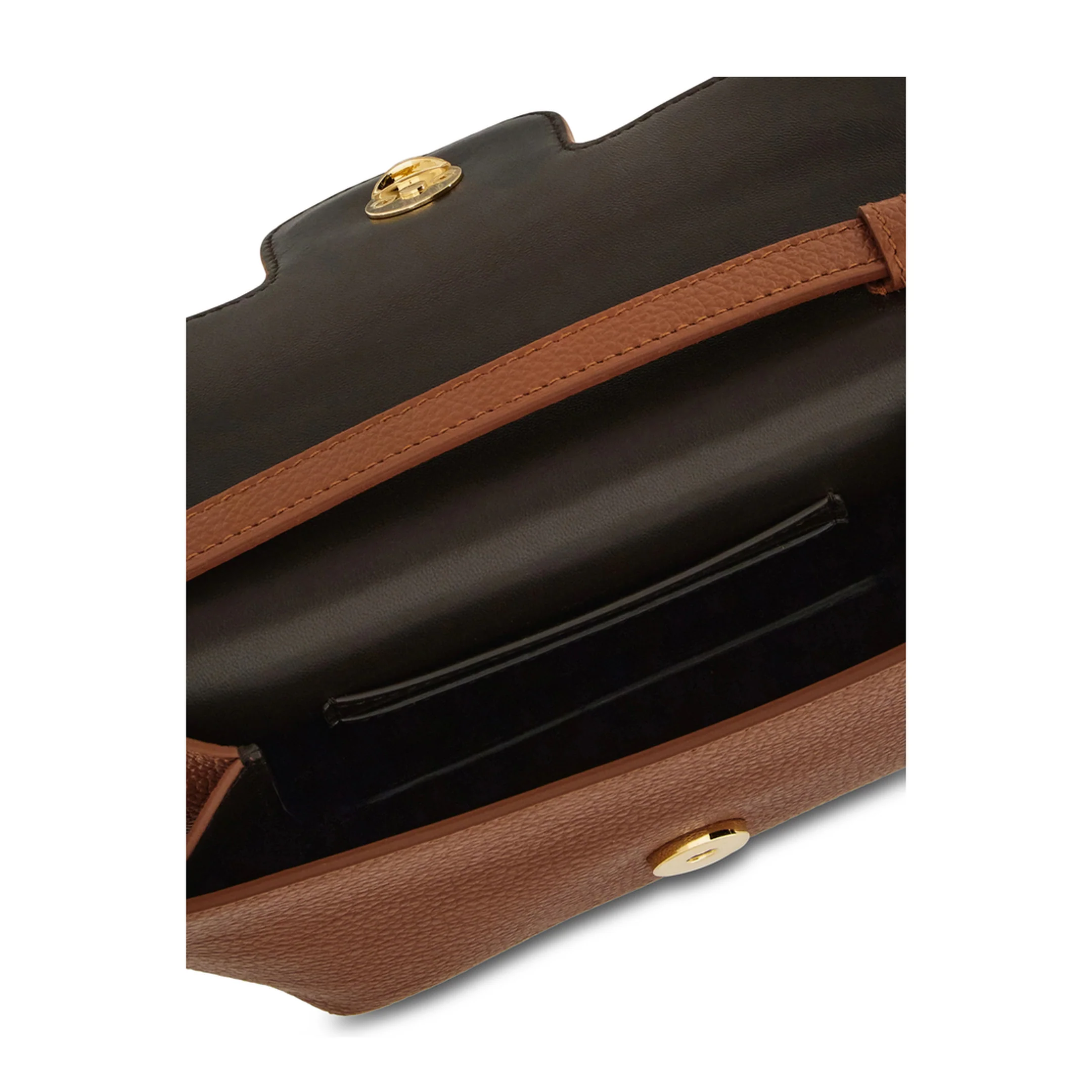 Double Gancini Mini Shoulder Bag - Brown - Image 4