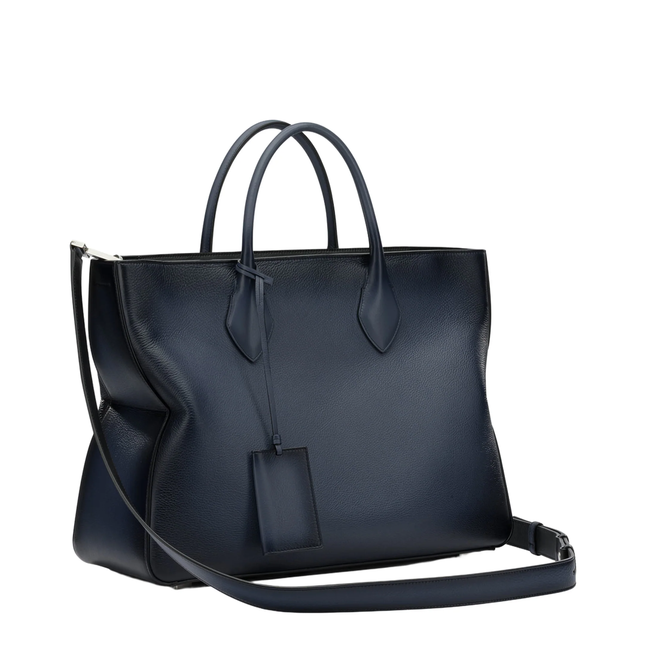 Star-Shaped Large Calfskin Tote Bag - Midnight Blue - Image 2