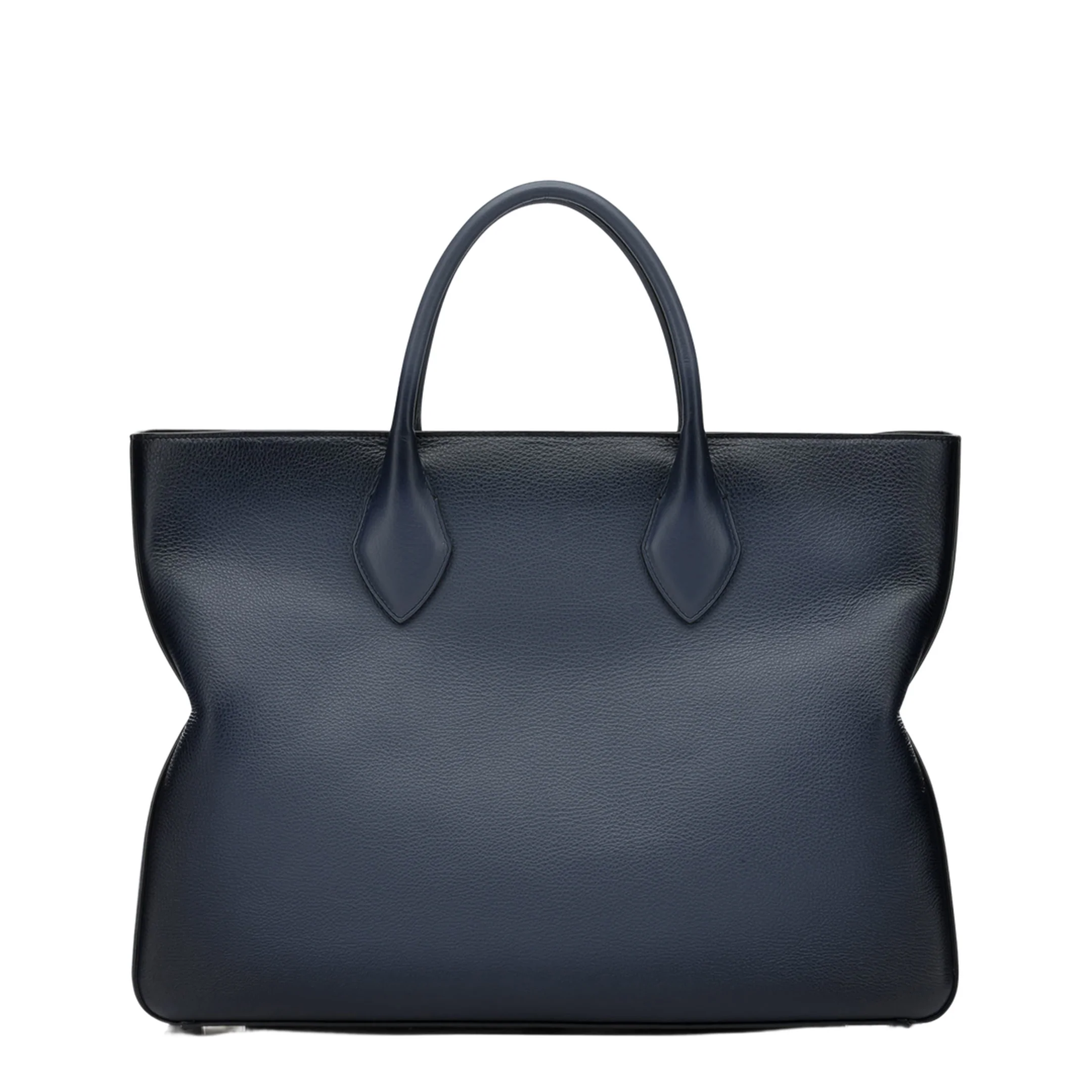 Star-Shaped Large Calfskin Tote Bag - Midnight Blue - Image 3
