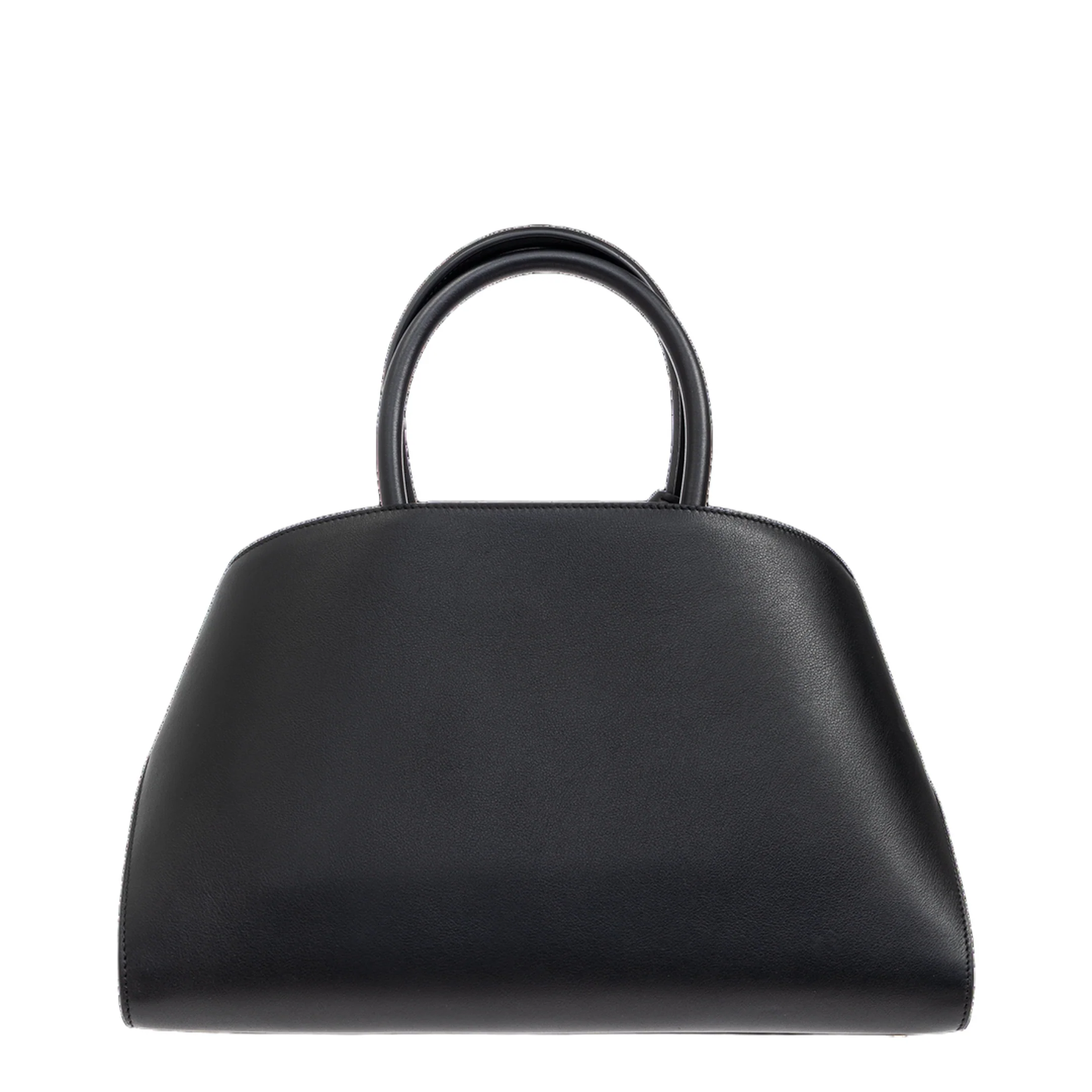 Hug Small Calfskin Handbag - Black - Image 3