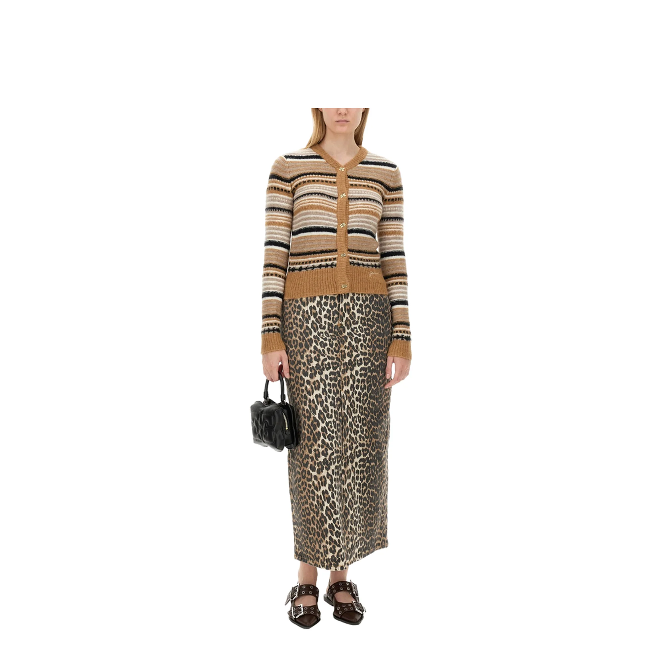 Cardigan with Stripe Pattern - Image 2