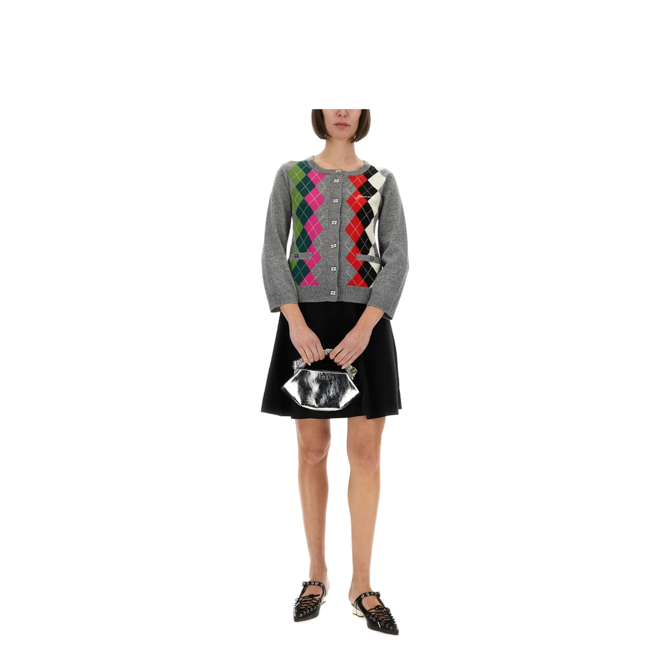 Jacquard Cashmere Cardigan - Image 2
