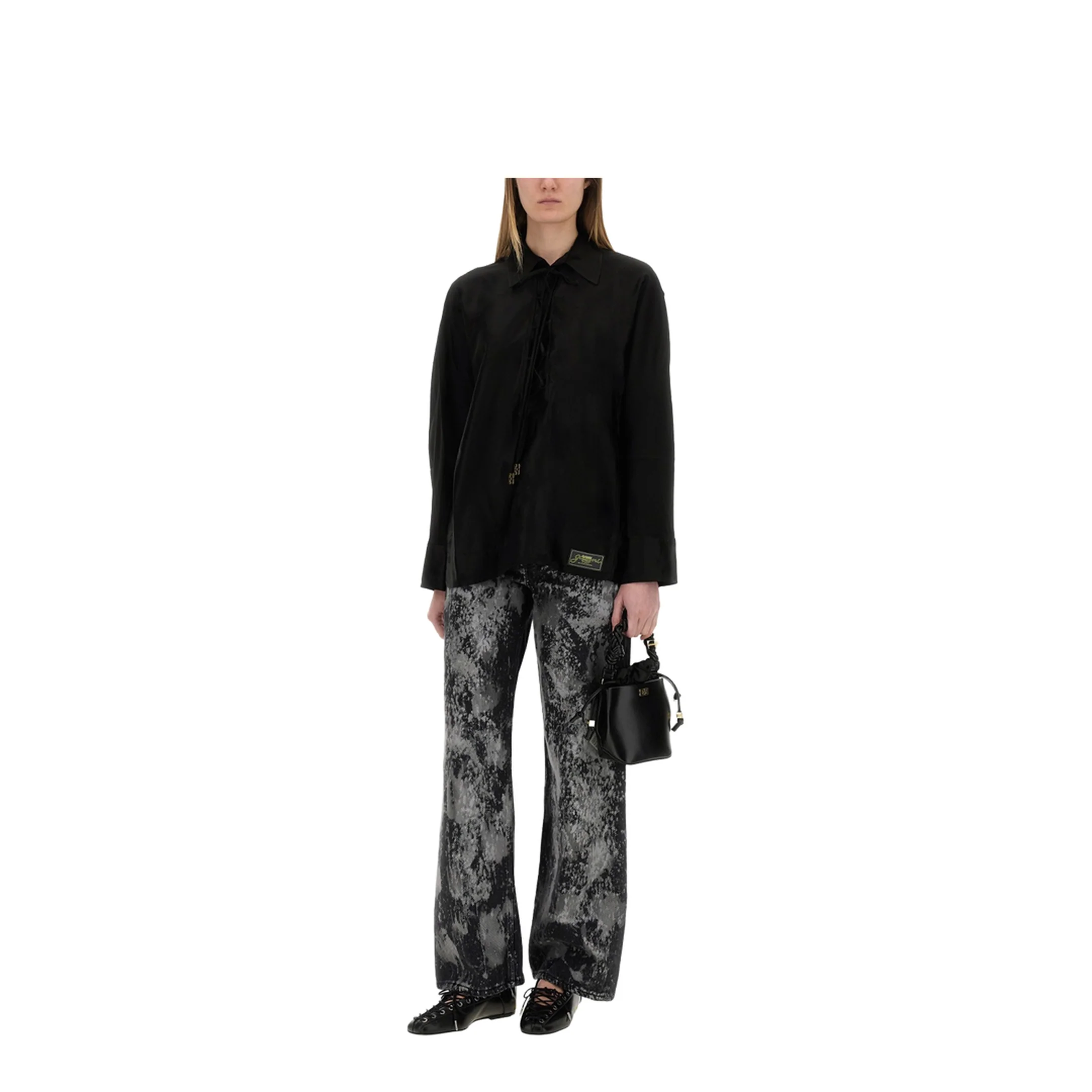 Jacquard Satin Shirt - Image 2