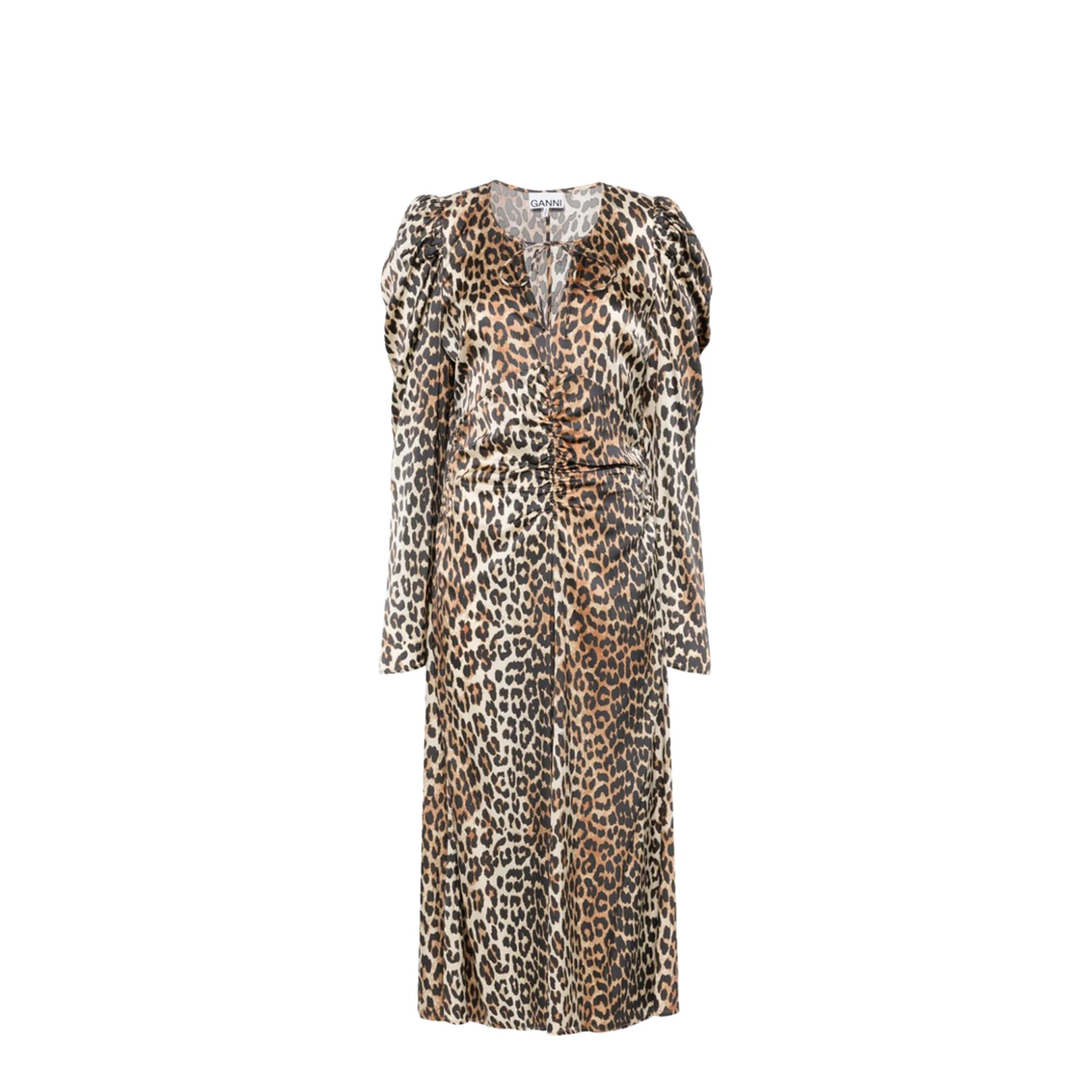 Midi Dress with Animal Print