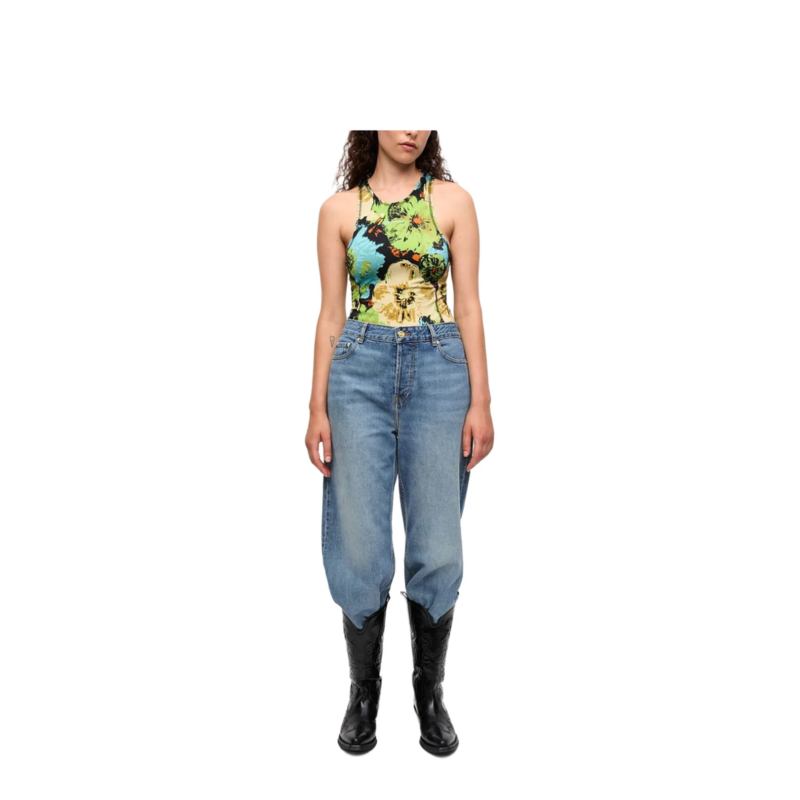 Multicolour Printed Bodysuit - Image 5