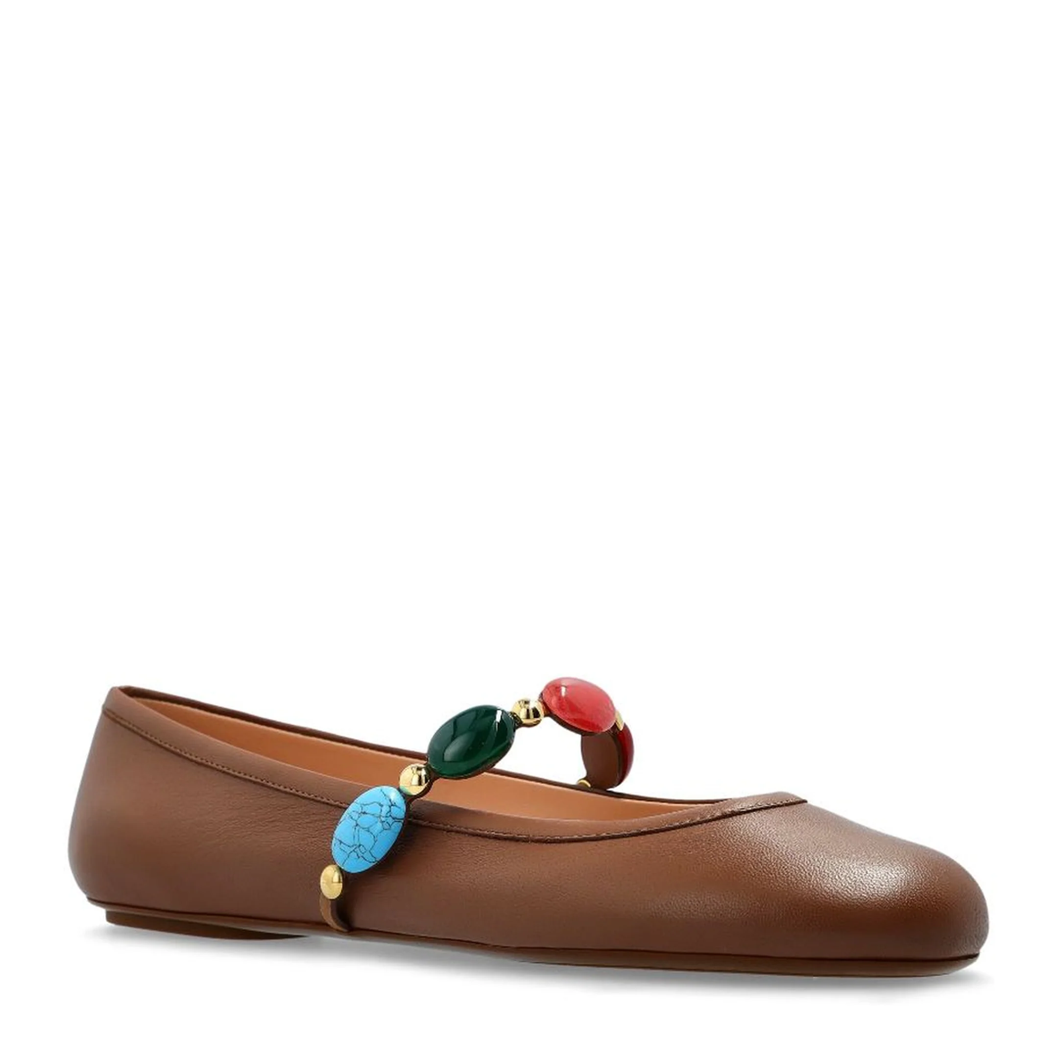 Flat Shoes Leather Brown - Image 3