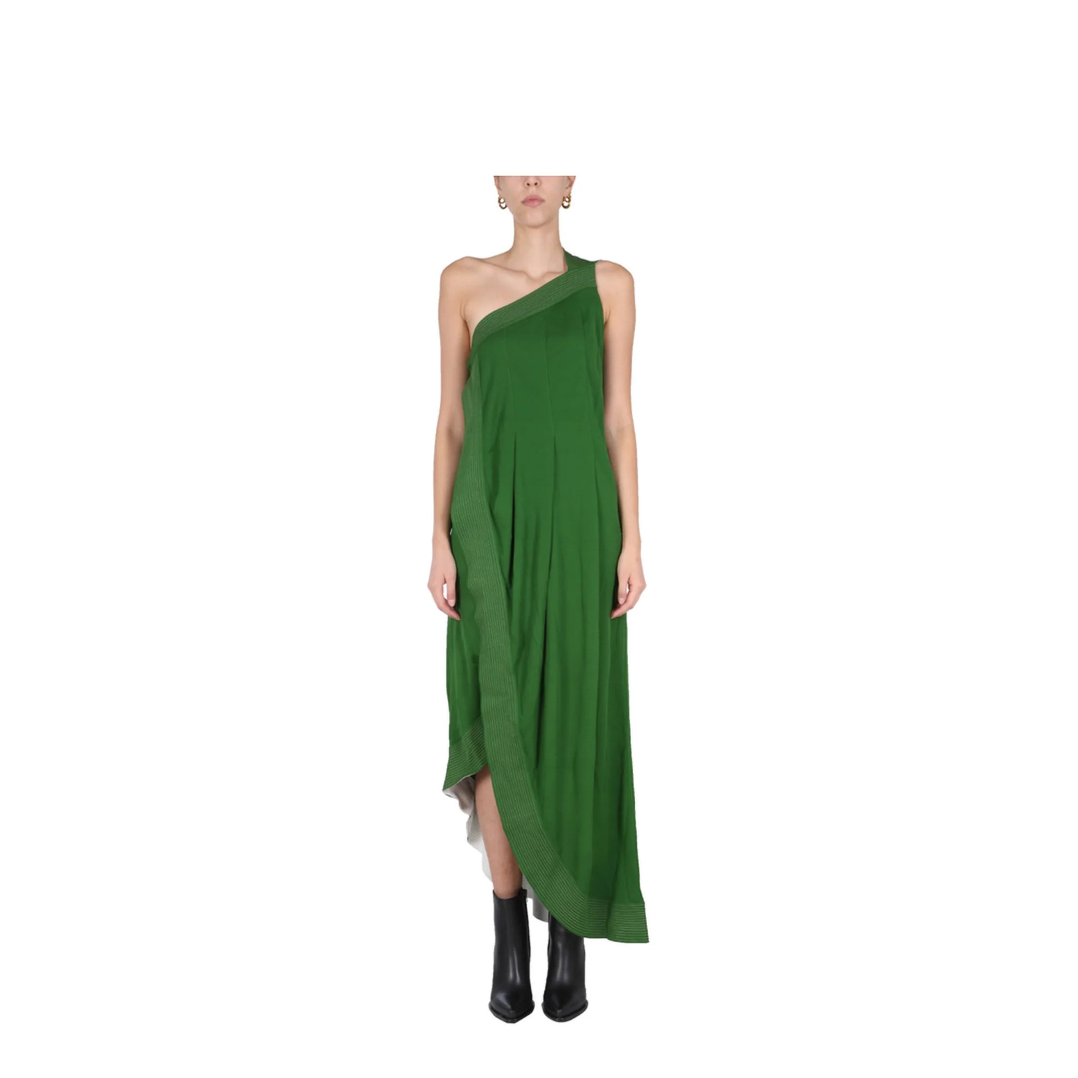 Dress with Contrasting Stitching