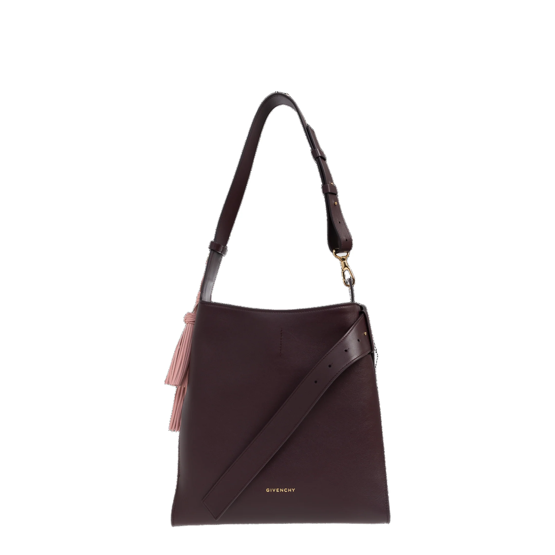 Medium Day Hobo Bag in Burgundy - Image 4