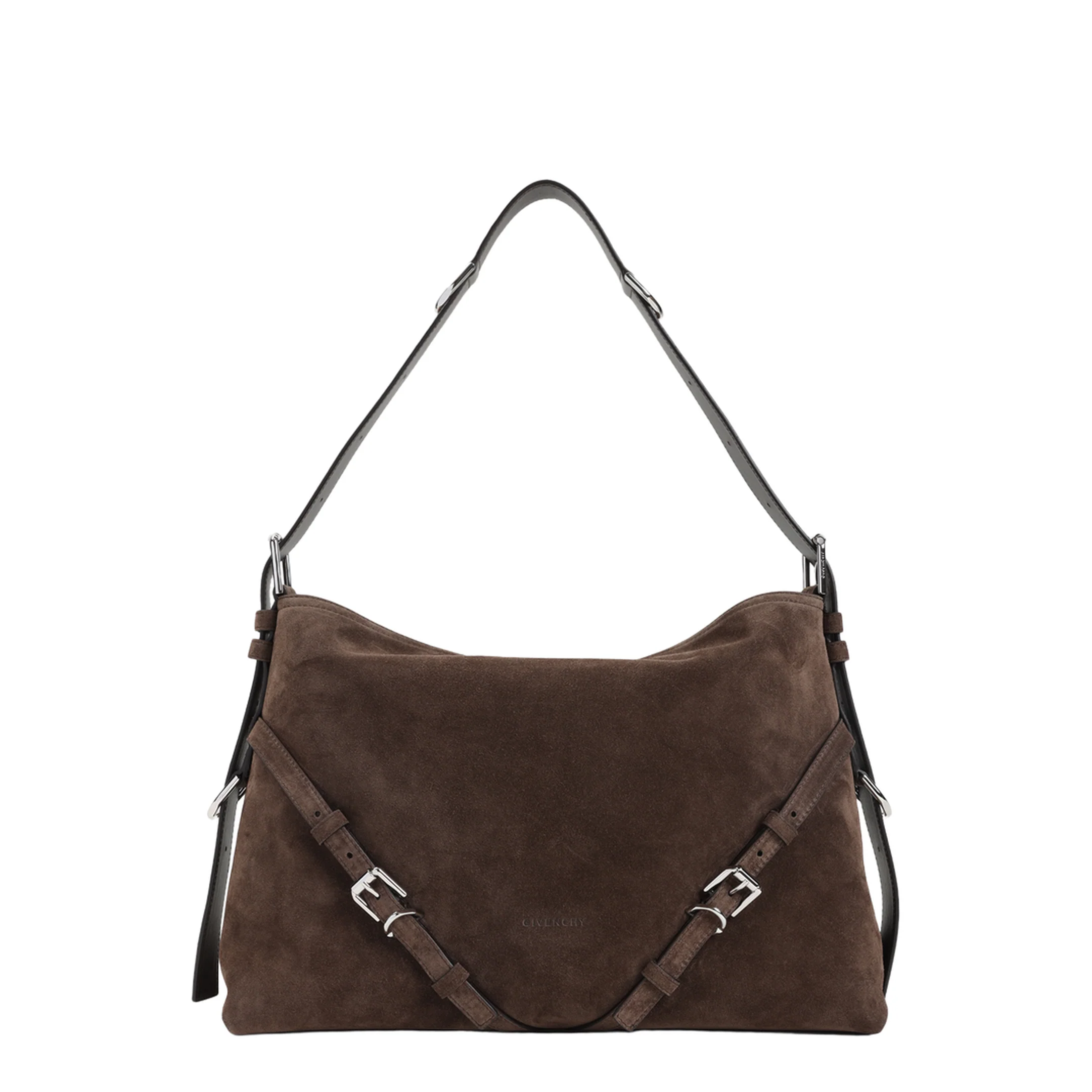 Medium Voyou Shoulder Bag Ebony Brown - Image 2