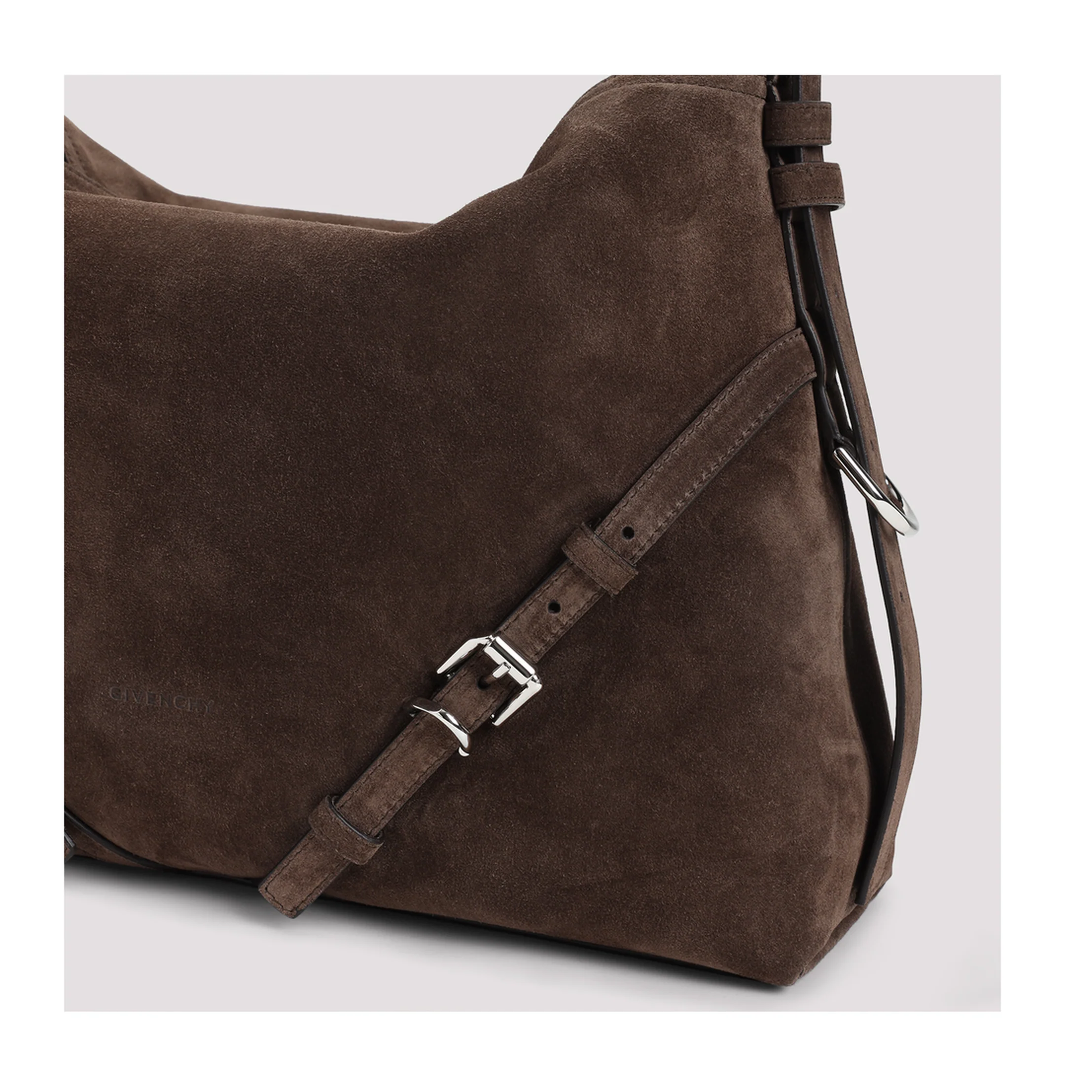 Medium Voyou Shoulder Bag Ebony Brown - Image 5