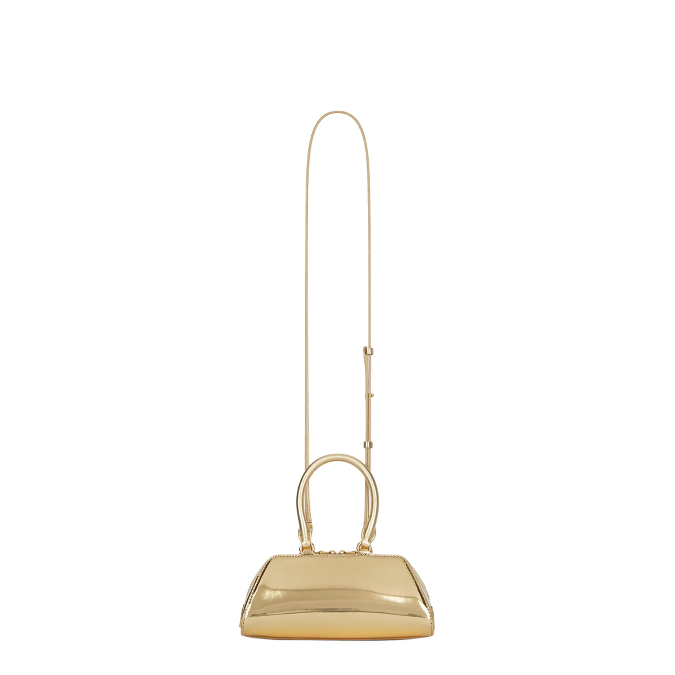 Mini Antigona East-West Bag in Laminated Leather - Image 3