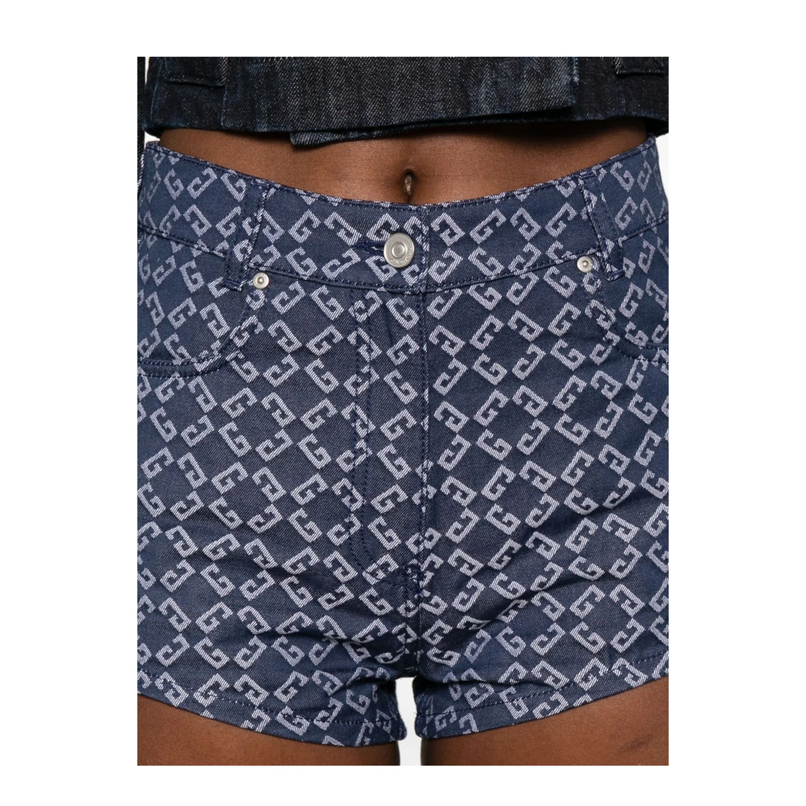Monogram Denim Shorts - Image 3