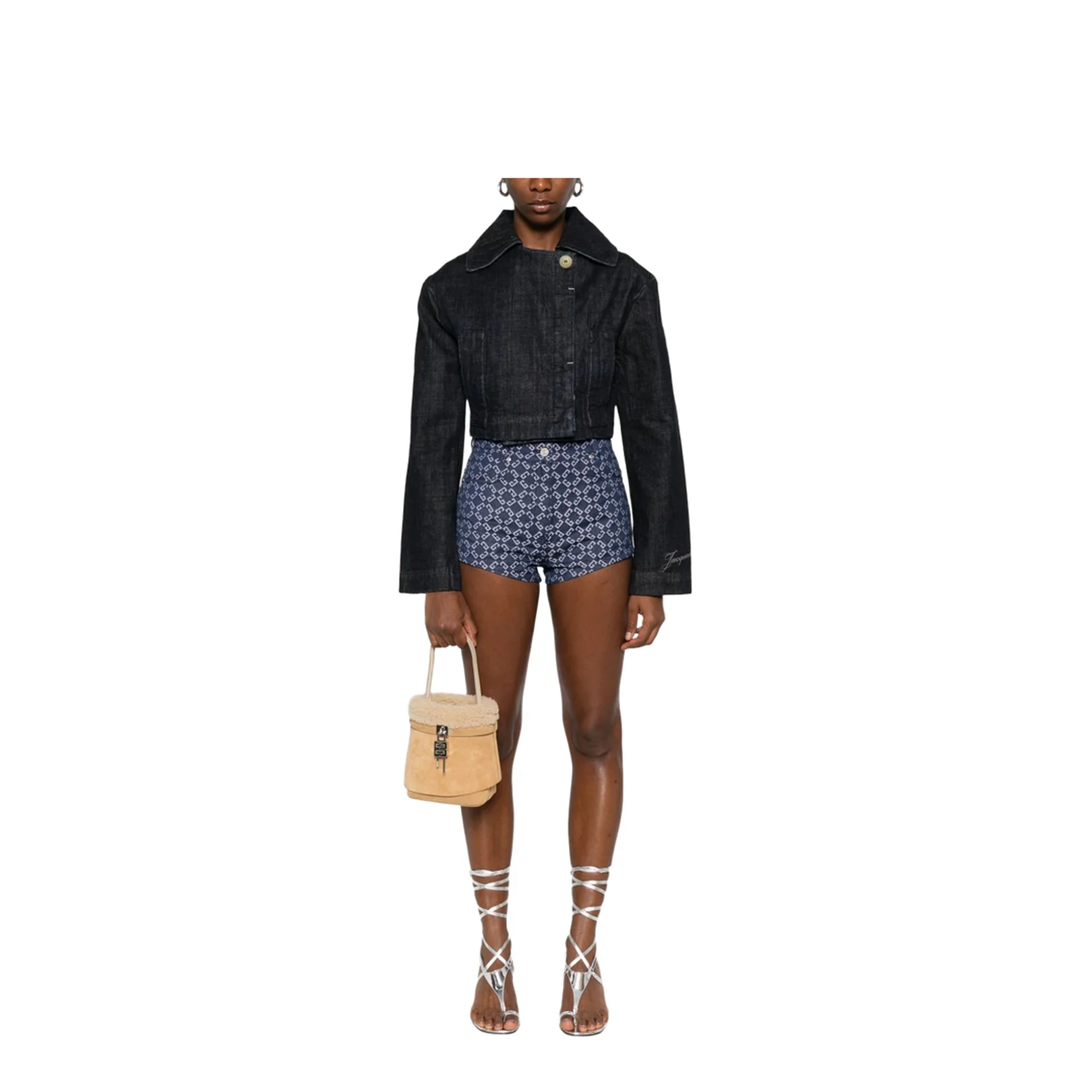 Monogram Denim Shorts - Image 5