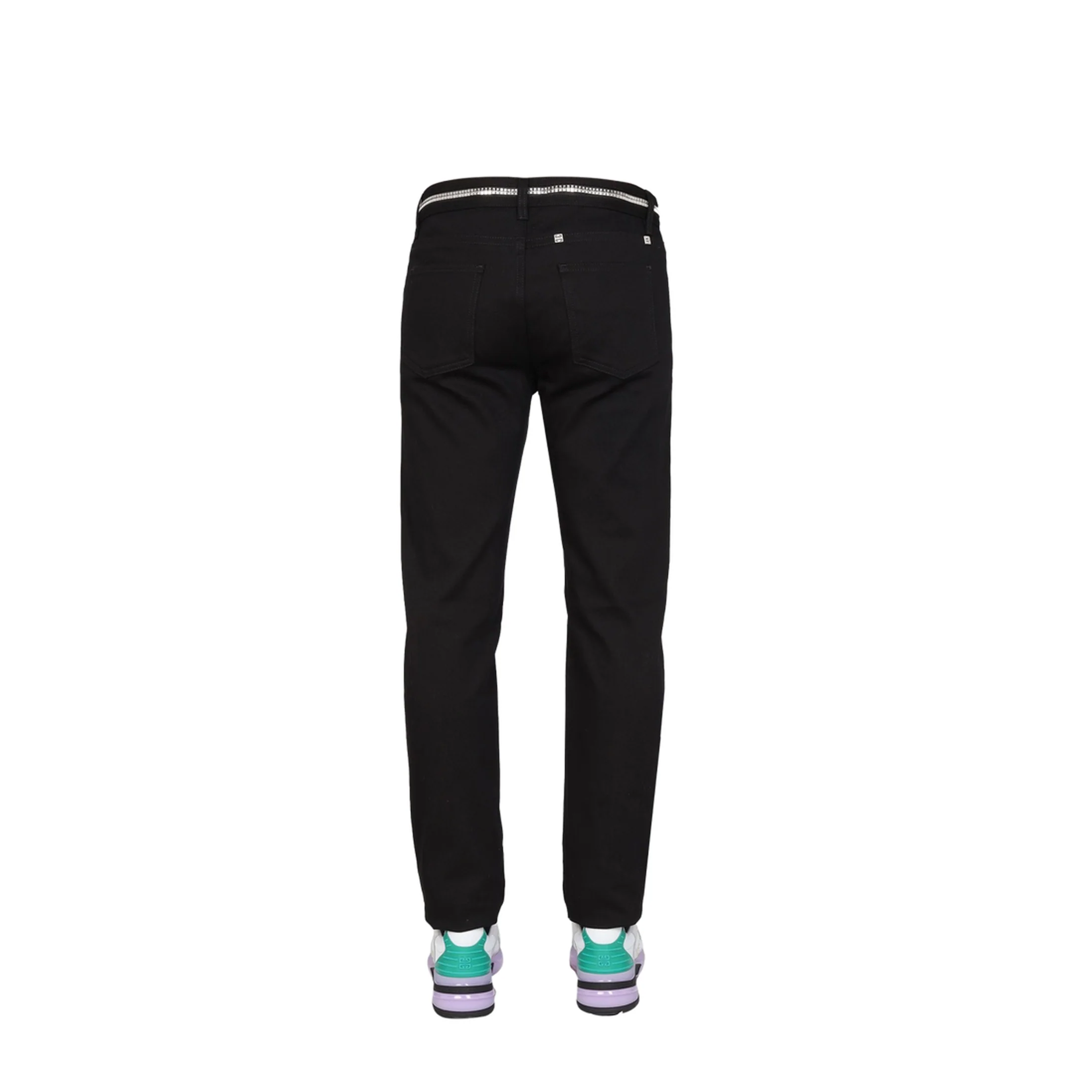 Slim Fit Jeans with Metallic Details - Image 5