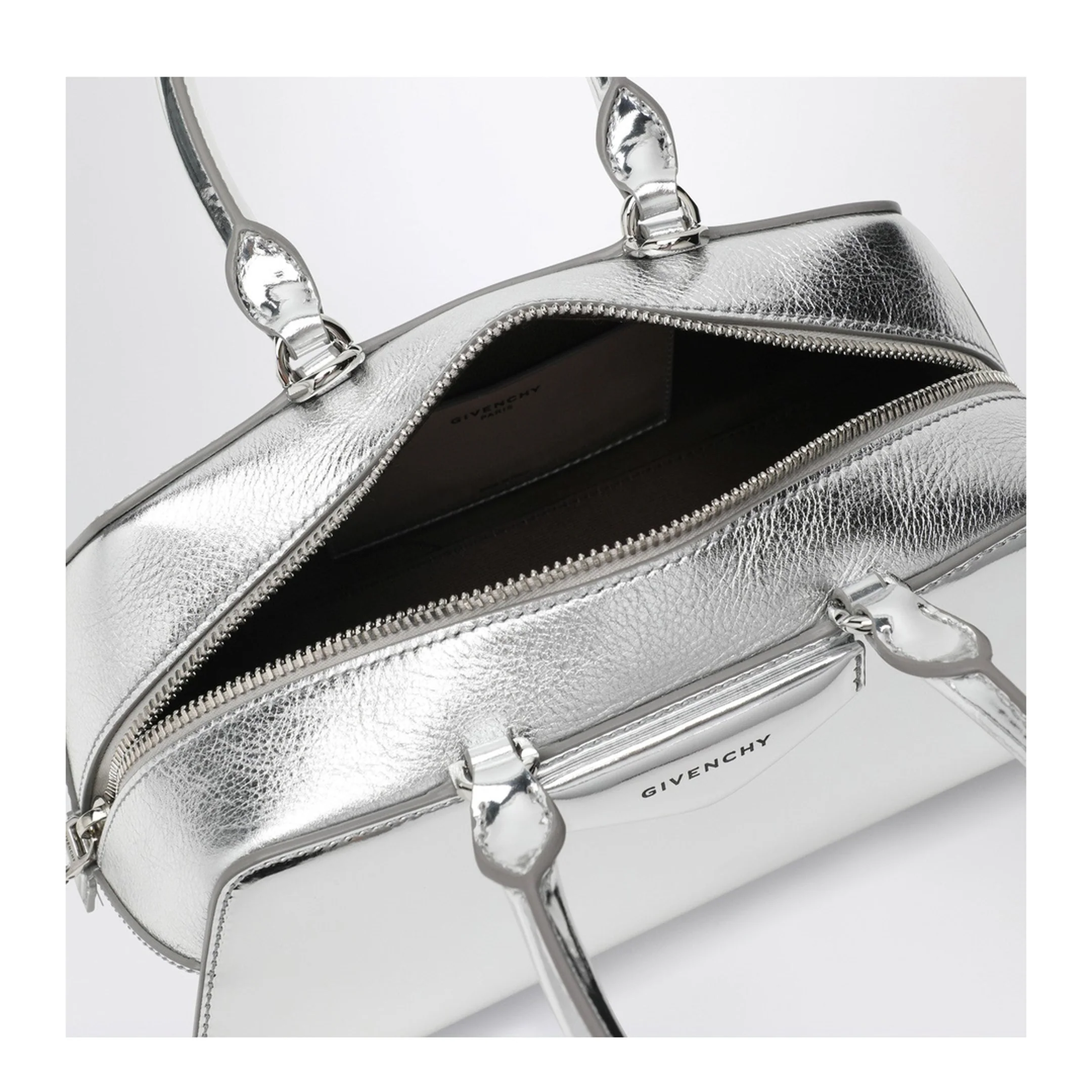 Small Antigona East-West Bag in Laminated Leather - Image 2