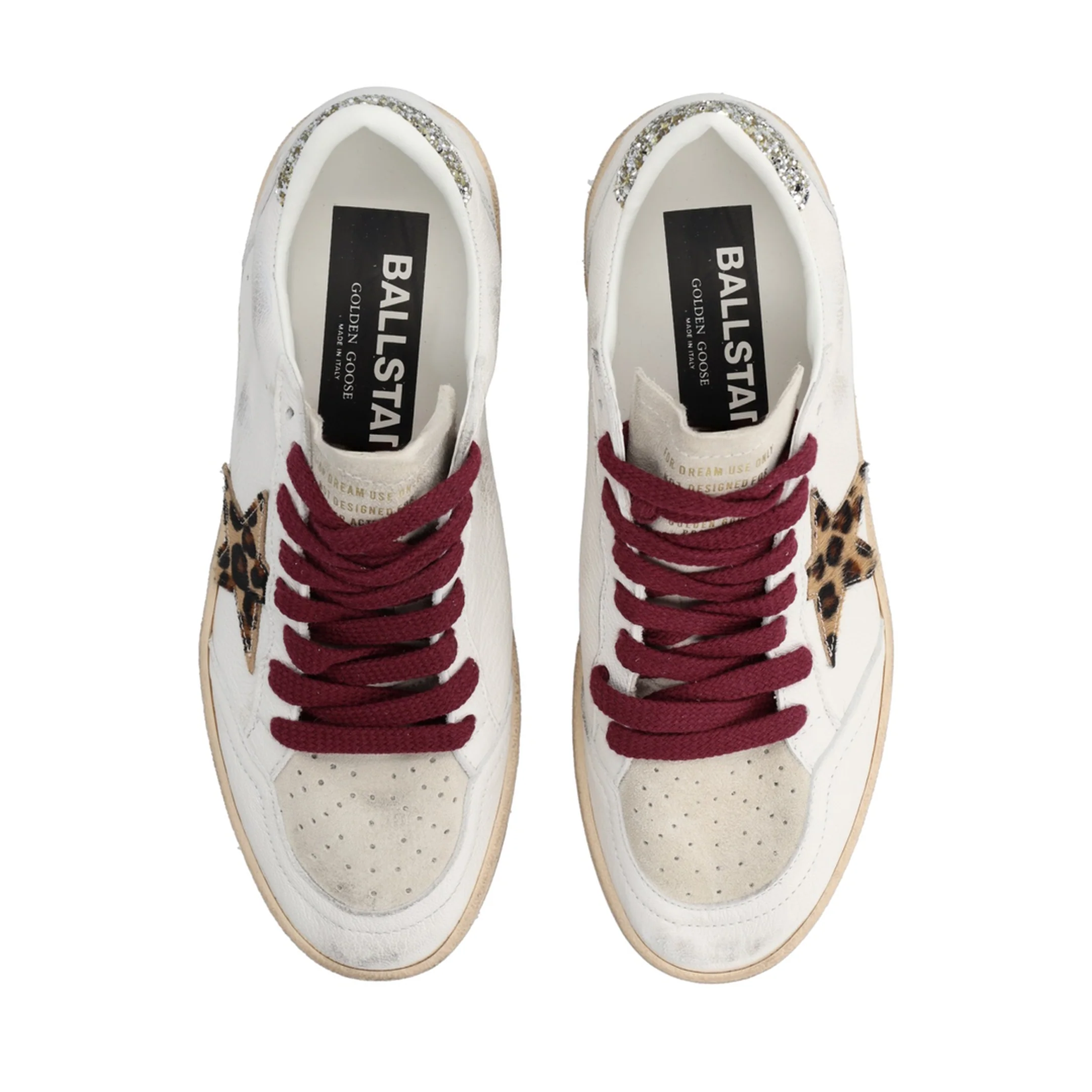 Ballstar Nappa Upper Toe and Spur Suede Tongue Horsy Star Glitter Heel - Image 5